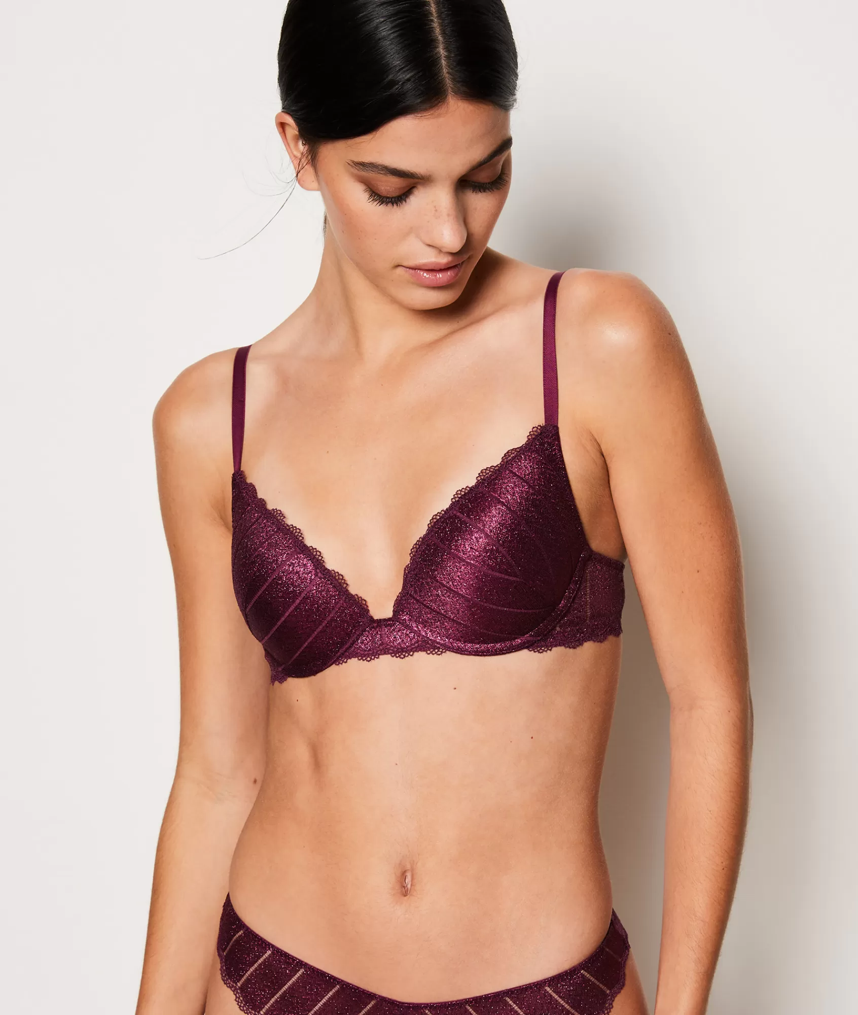 Etam Push-up Bras>Bra No. 2 - The Iridescent Plunge Push-Up