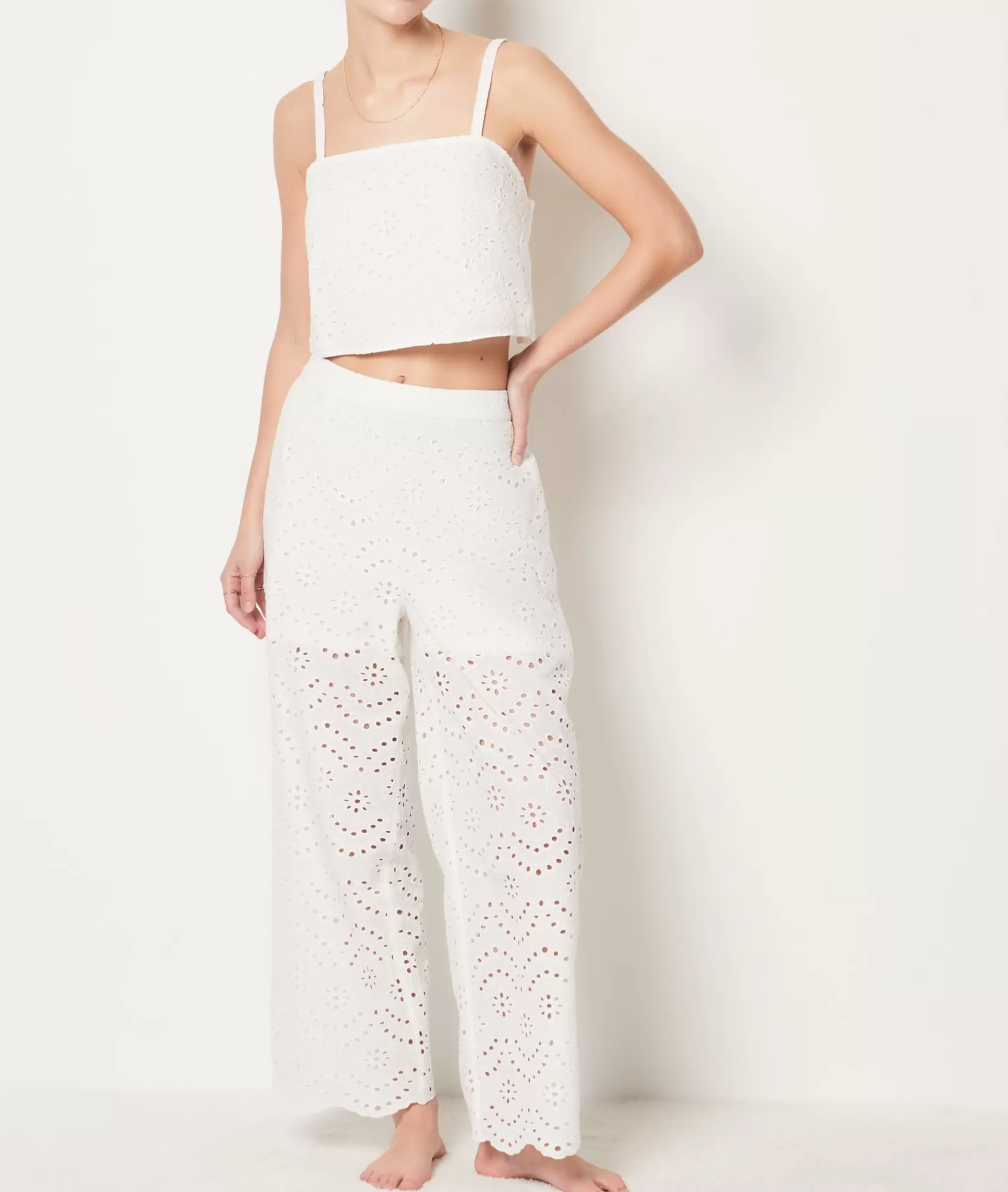 Etam Dresses & Cover-ups>Broderie Anglaise Trousers