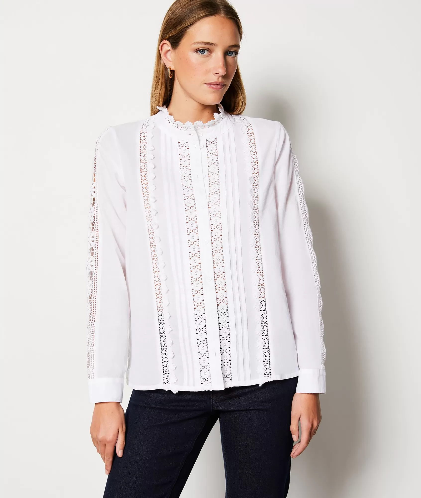 Etam Flowy Shirts | Chic Shirts>Chemise boutonnée brodée