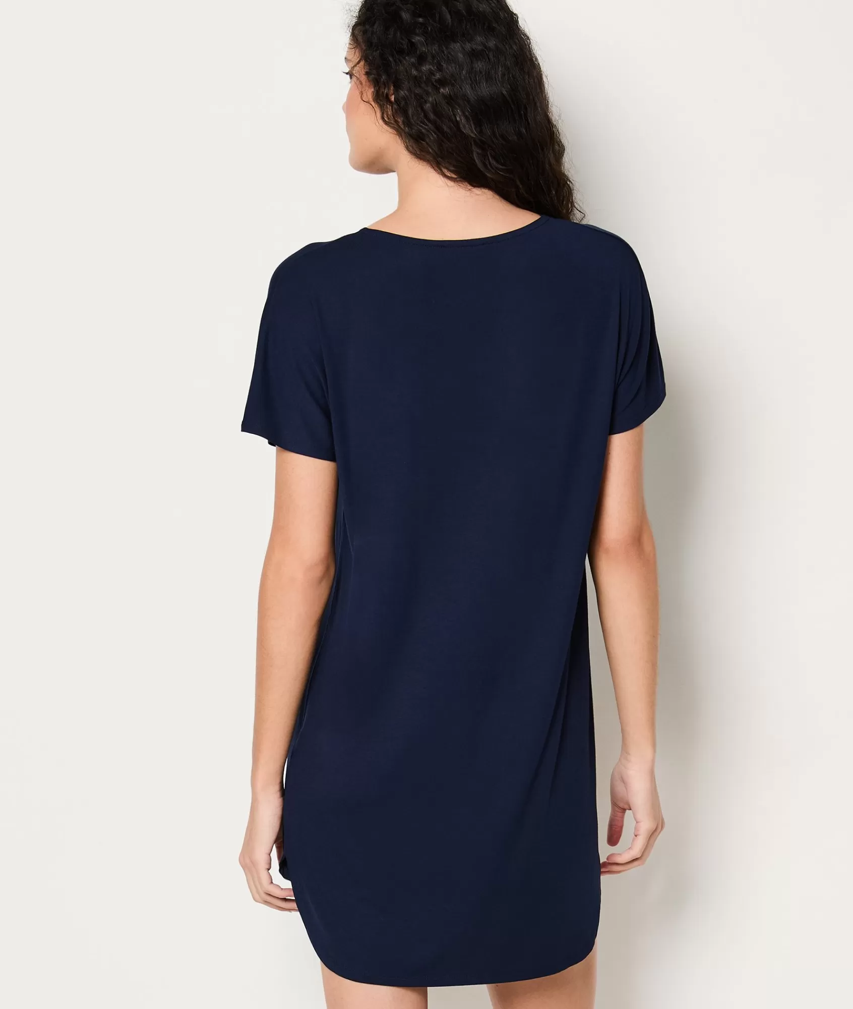 Etam Nightshirts>Chemise de nuit décolleté dentelle en modal