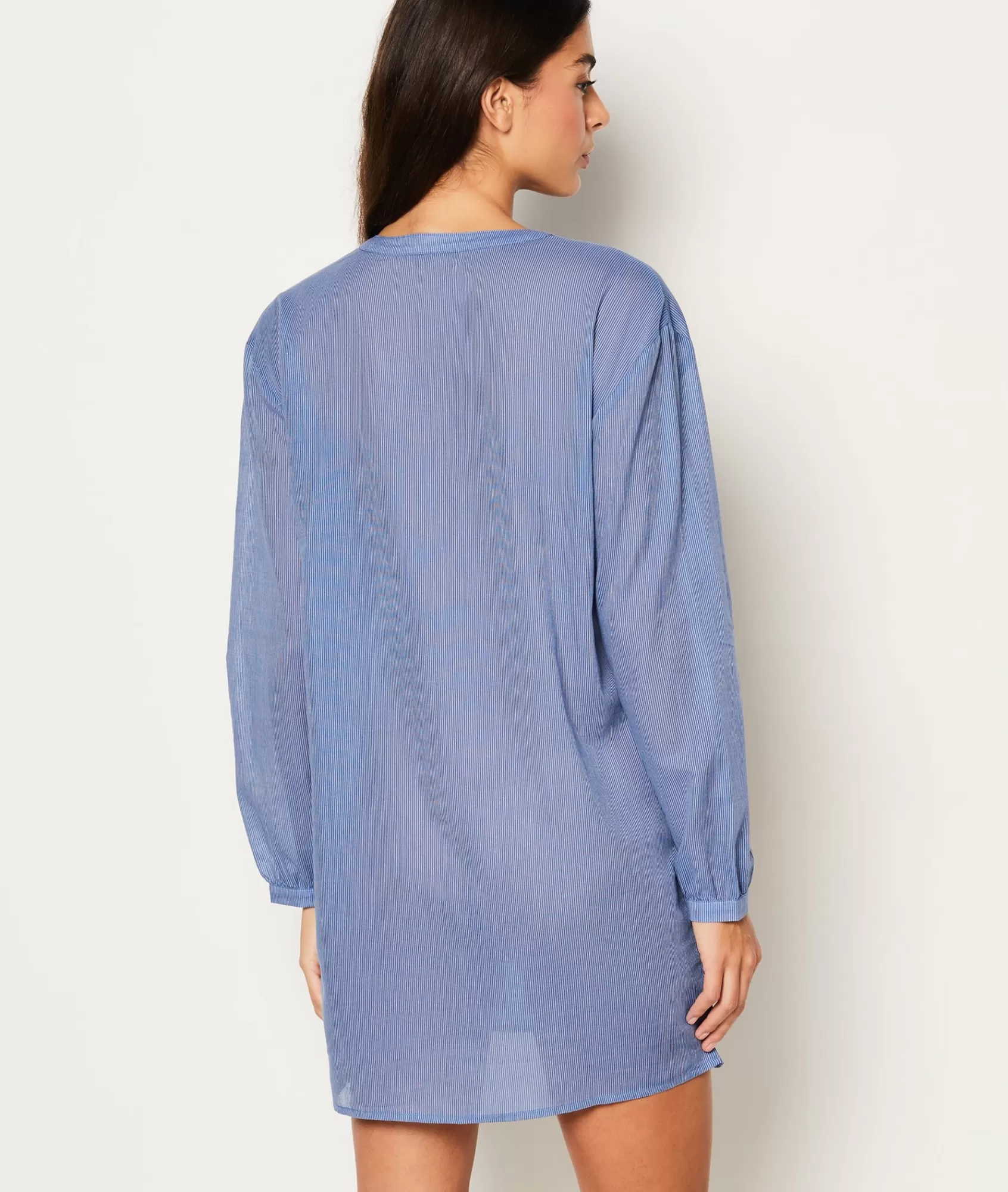 Etam Nightshirts>Chemise de nuit en coton détails broderie