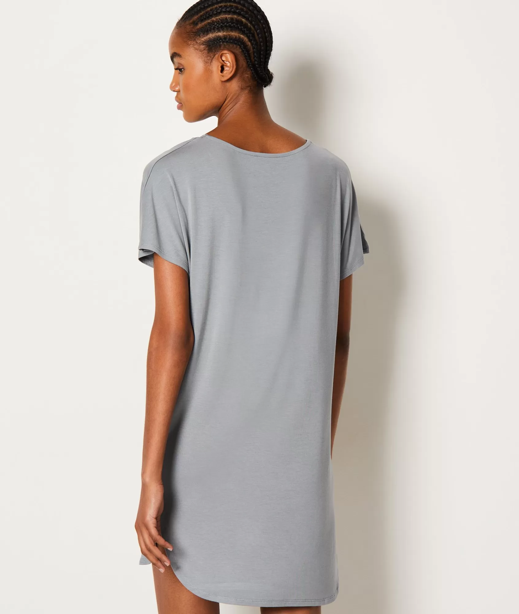 Etam Nightshirts>Chemise de nuit en modal décolleté dentelle