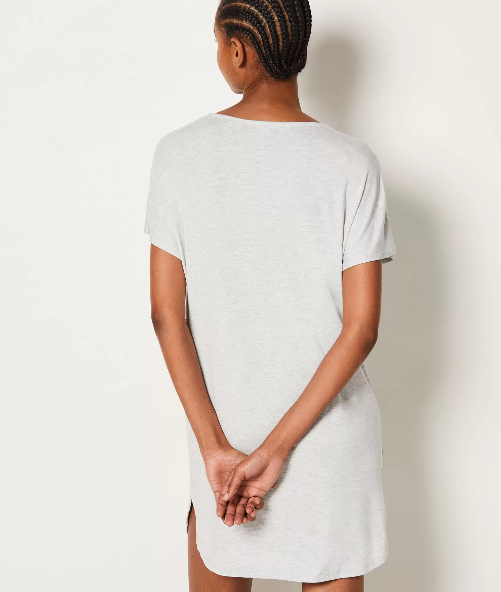 Etam Nightshirts>Chemise de nuit en modal décolleté dentelle