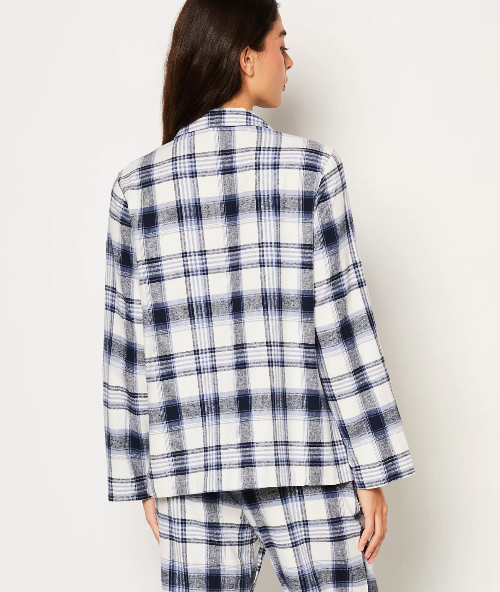Etam Pyjama Tops>Chemise de pyjama en coton à carreaux