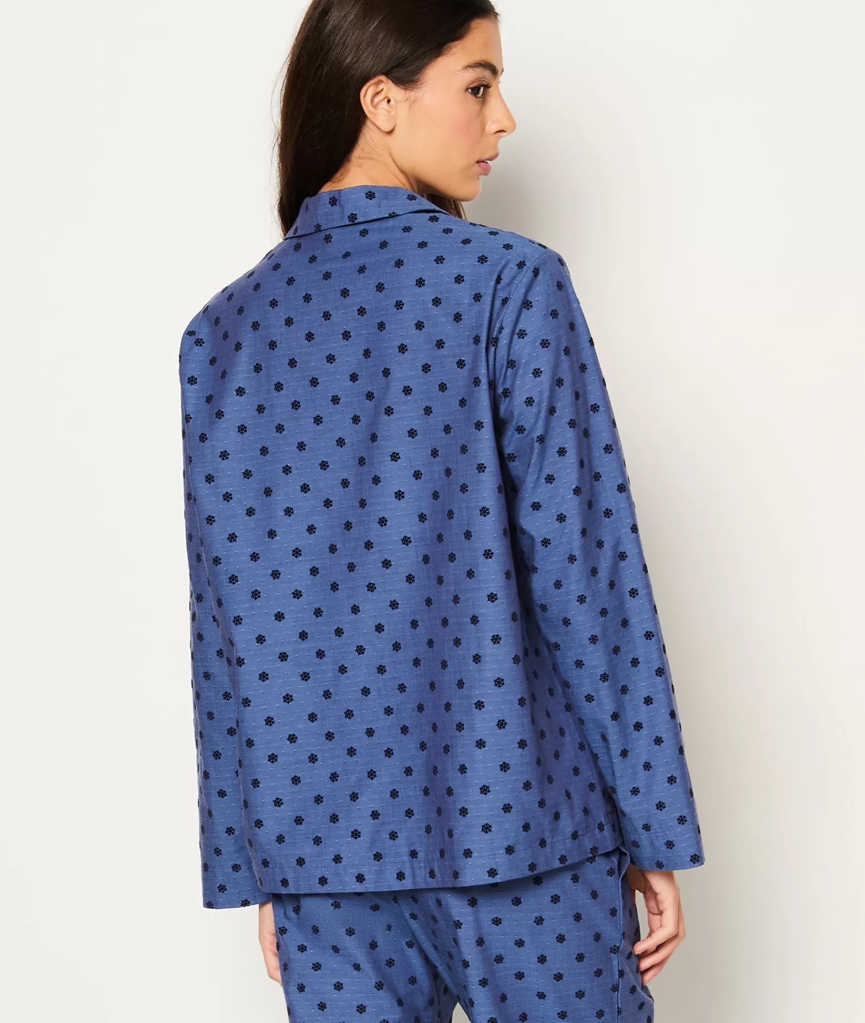 Etam Pyjama Tops>Chemise de pyjama en coton à pois
