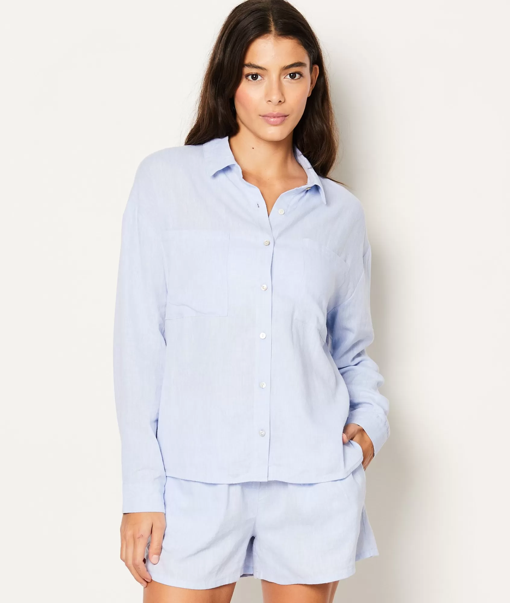 Etam Pyjama Tops>Chemise de pyjama en lin
