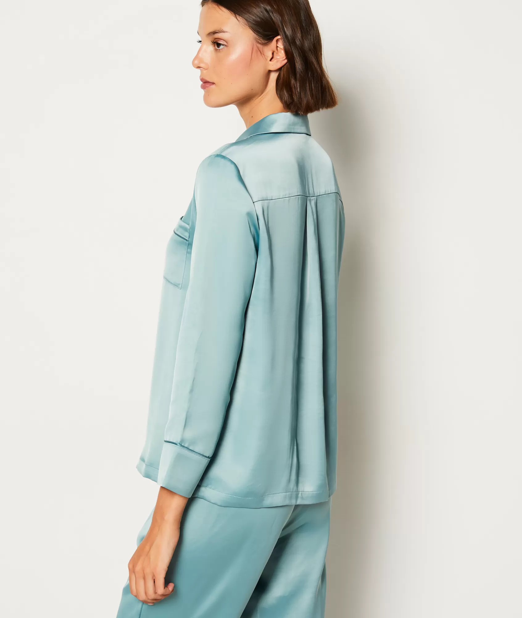 Etam Pyjama Tops>Chemise de pyjama satinée