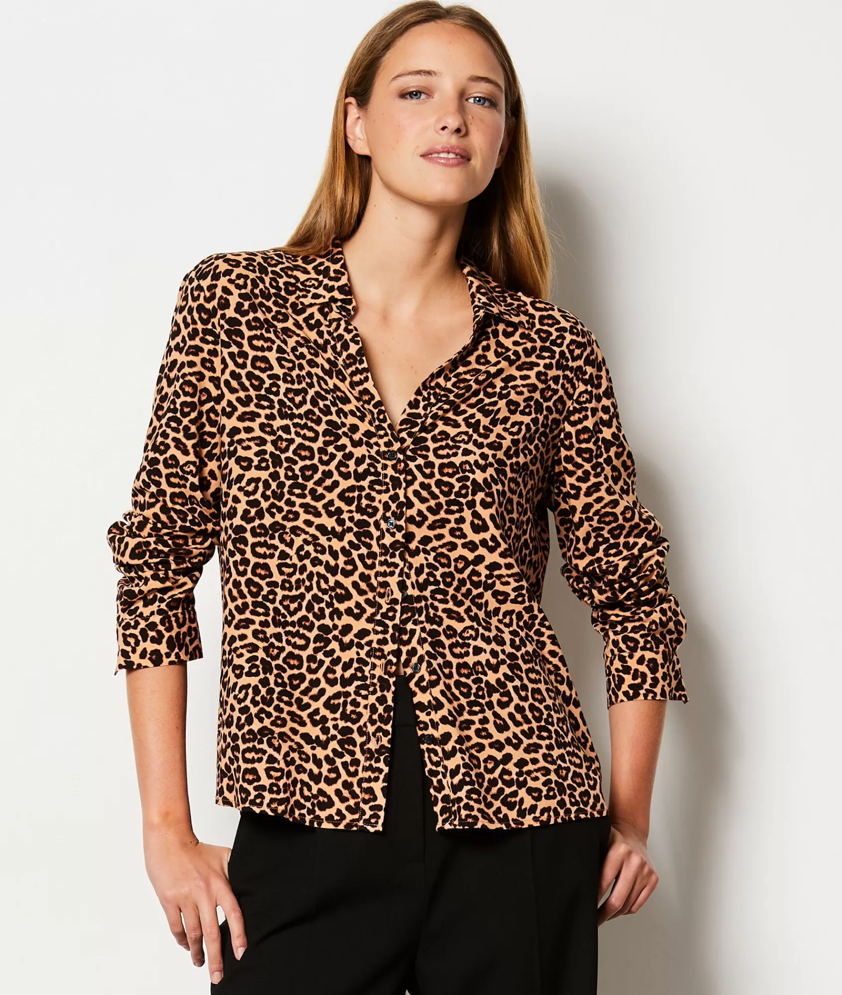Etam Printed Blouses & Shirts | Flowy Shirts>Chemise imprimée léopard