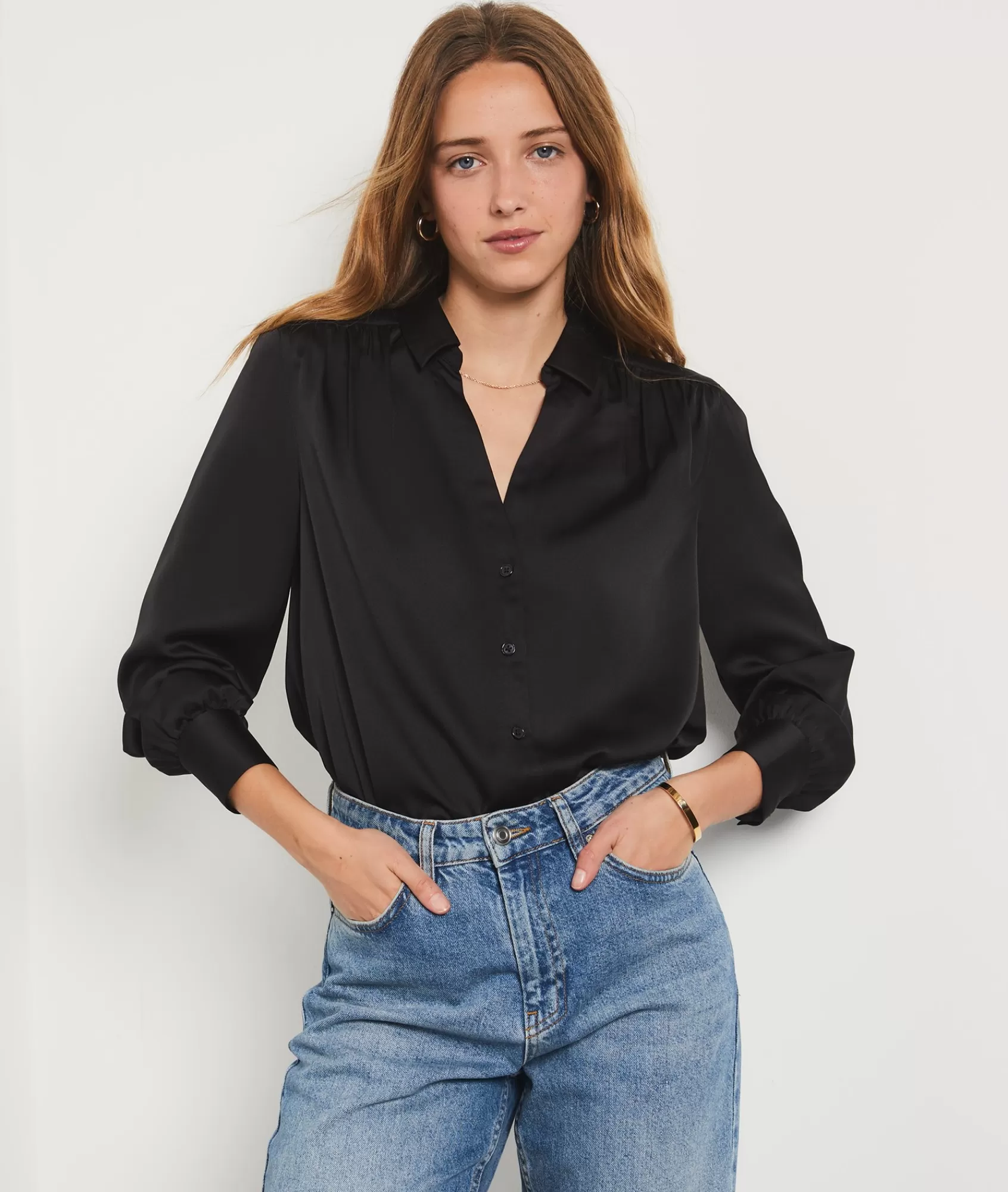 Etam Flowy Shirts | Classic Shirts>Chemise satinée