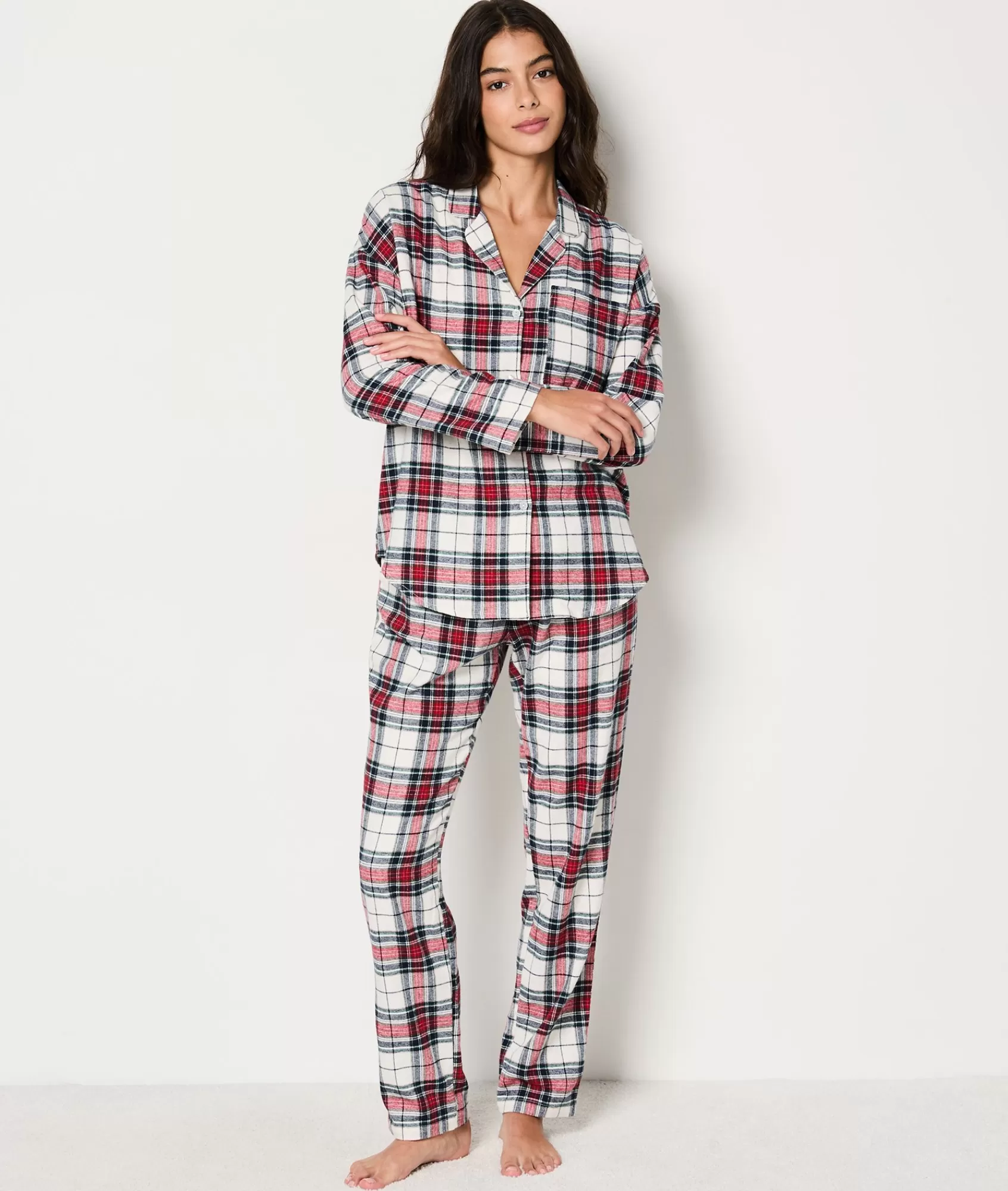 Etam 2 And 3-piece Pyjamas>Ensemble 2 pièces de pyjama en coton à carreaux