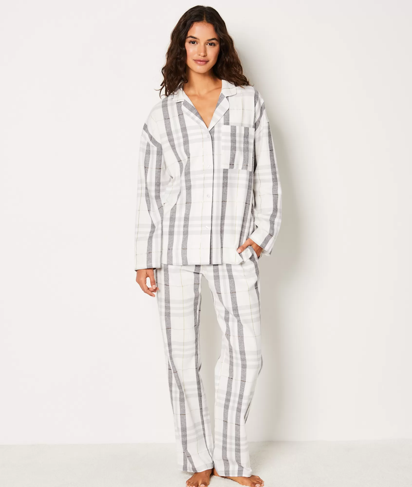 Etam 2 And 3-piece Pyjamas>Ensemble 2 pièces de pyjamas en coton à carreaux