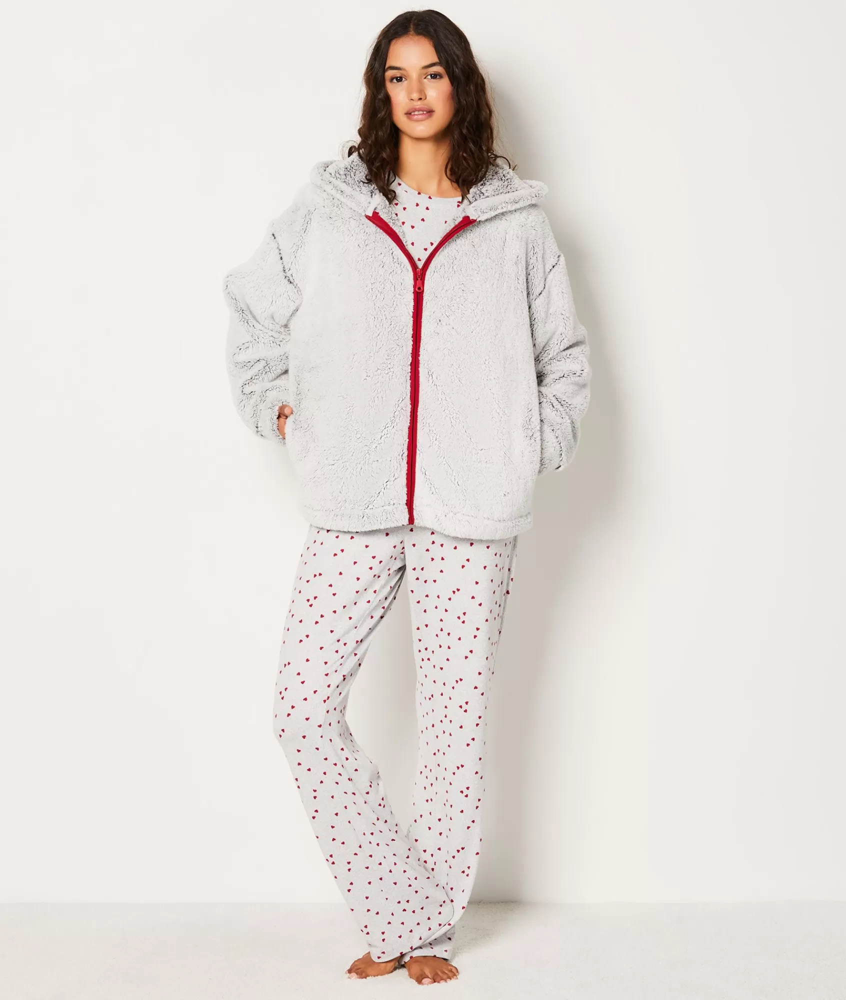 Etam 2 And 3-piece Pyjamas>Ensemble 3 pièces de pyjamas veste polaire