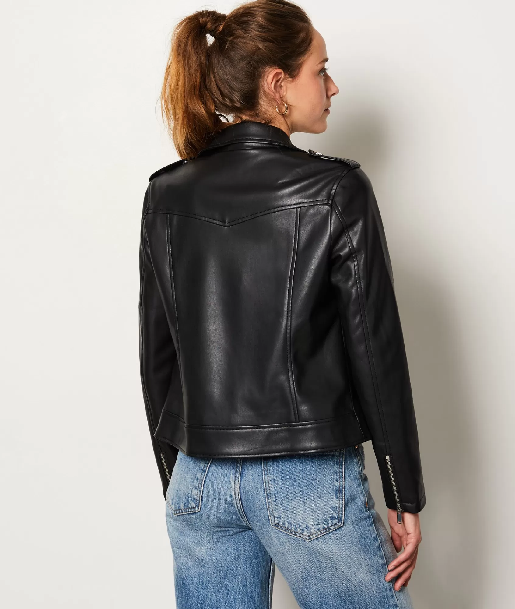 Etam Jackets>Faux Leather Jacket