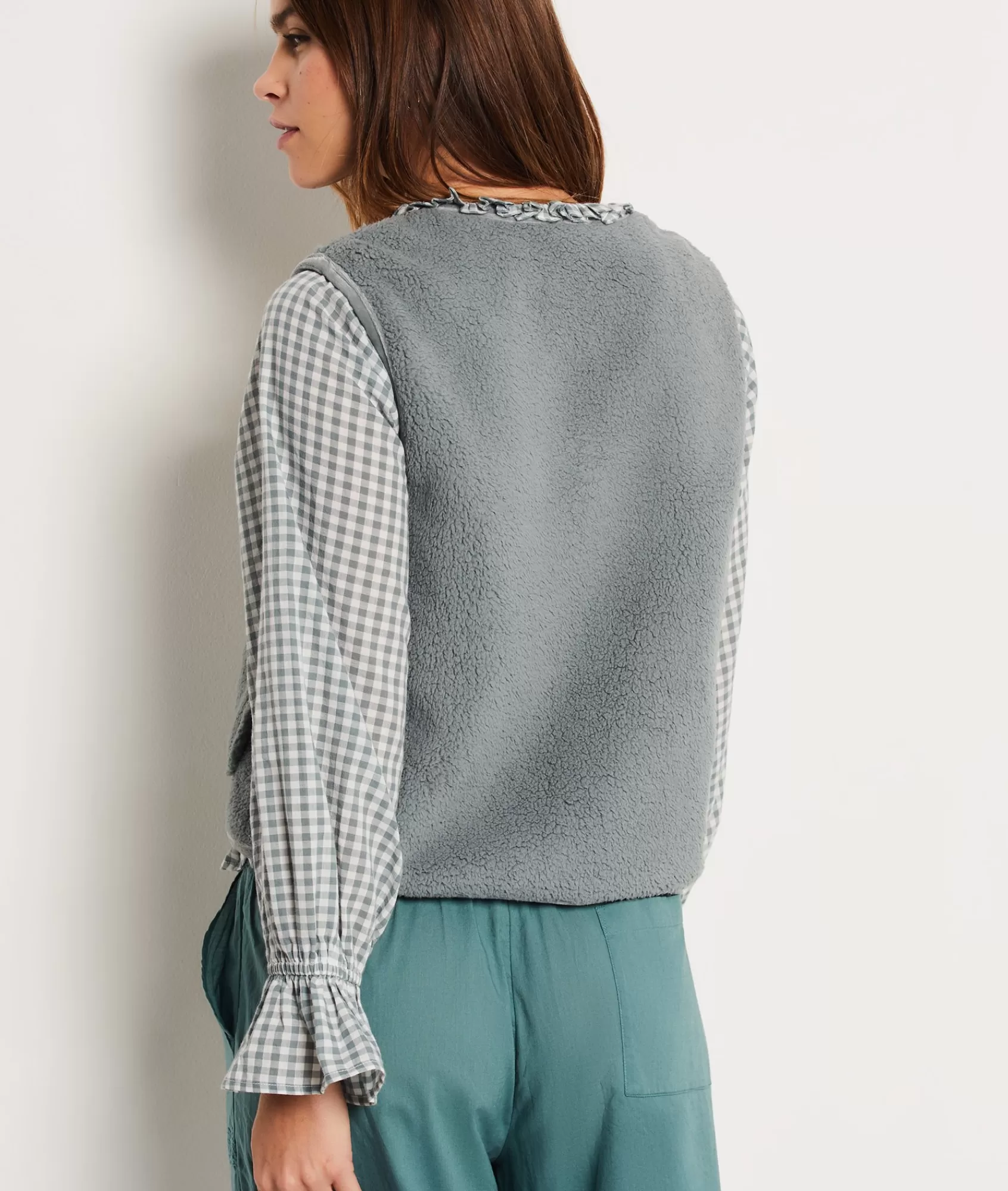 Etam Pyjama Ponchos, Sweatshirts & Jackets>Gilet sans manches boutonné
