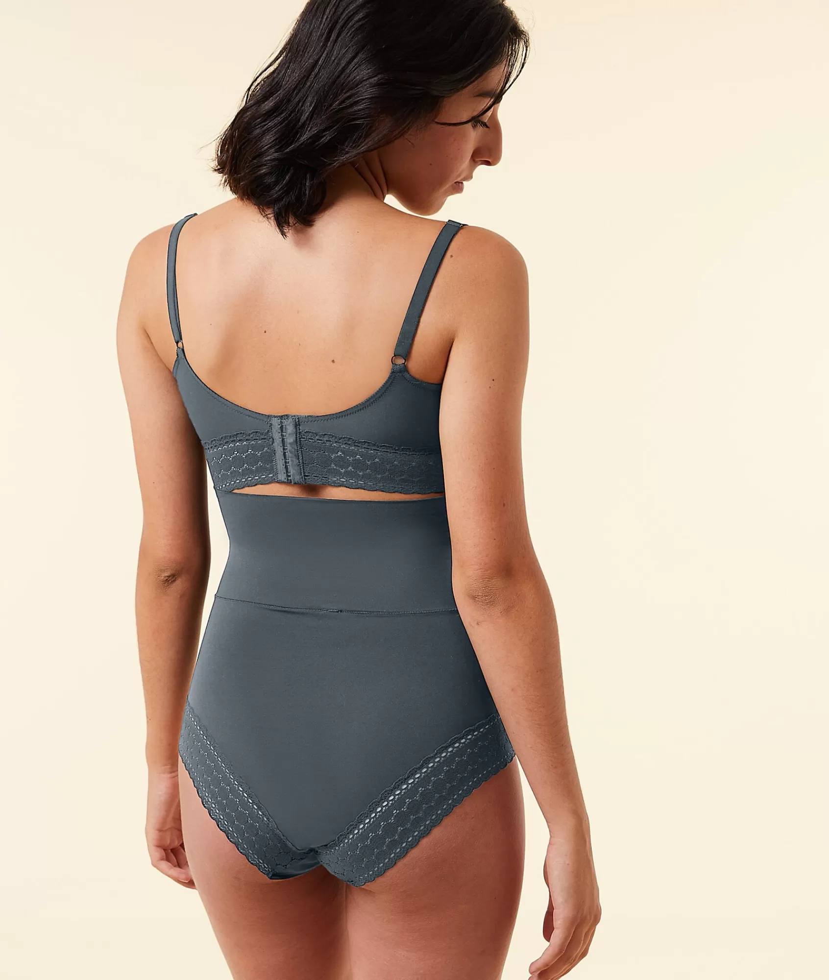 Etam High-waist | Briefs>High-Waist Brief with Fold-Over Waistband