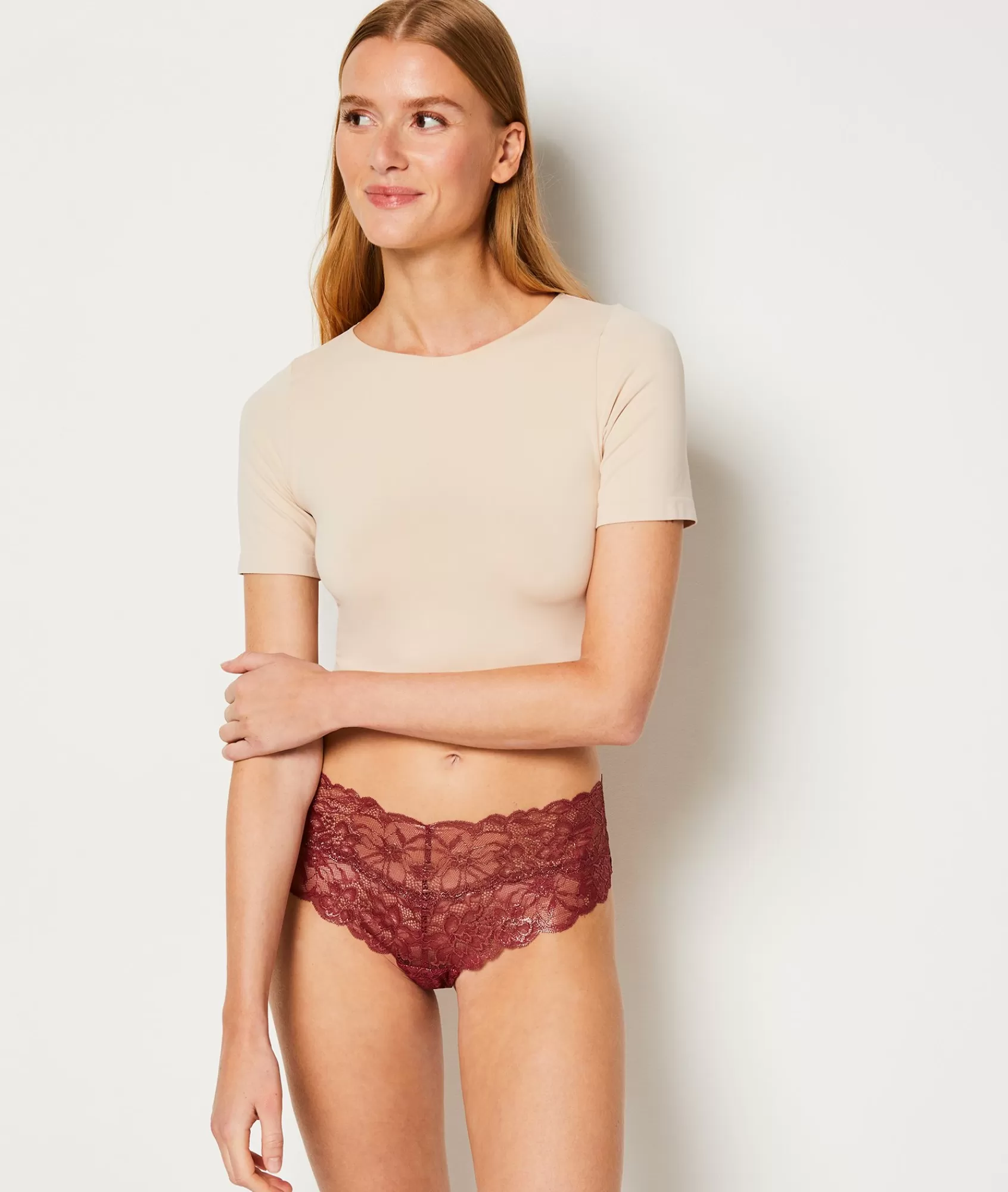 Etam Hipster>Hipster V-shape en dentelle irisée