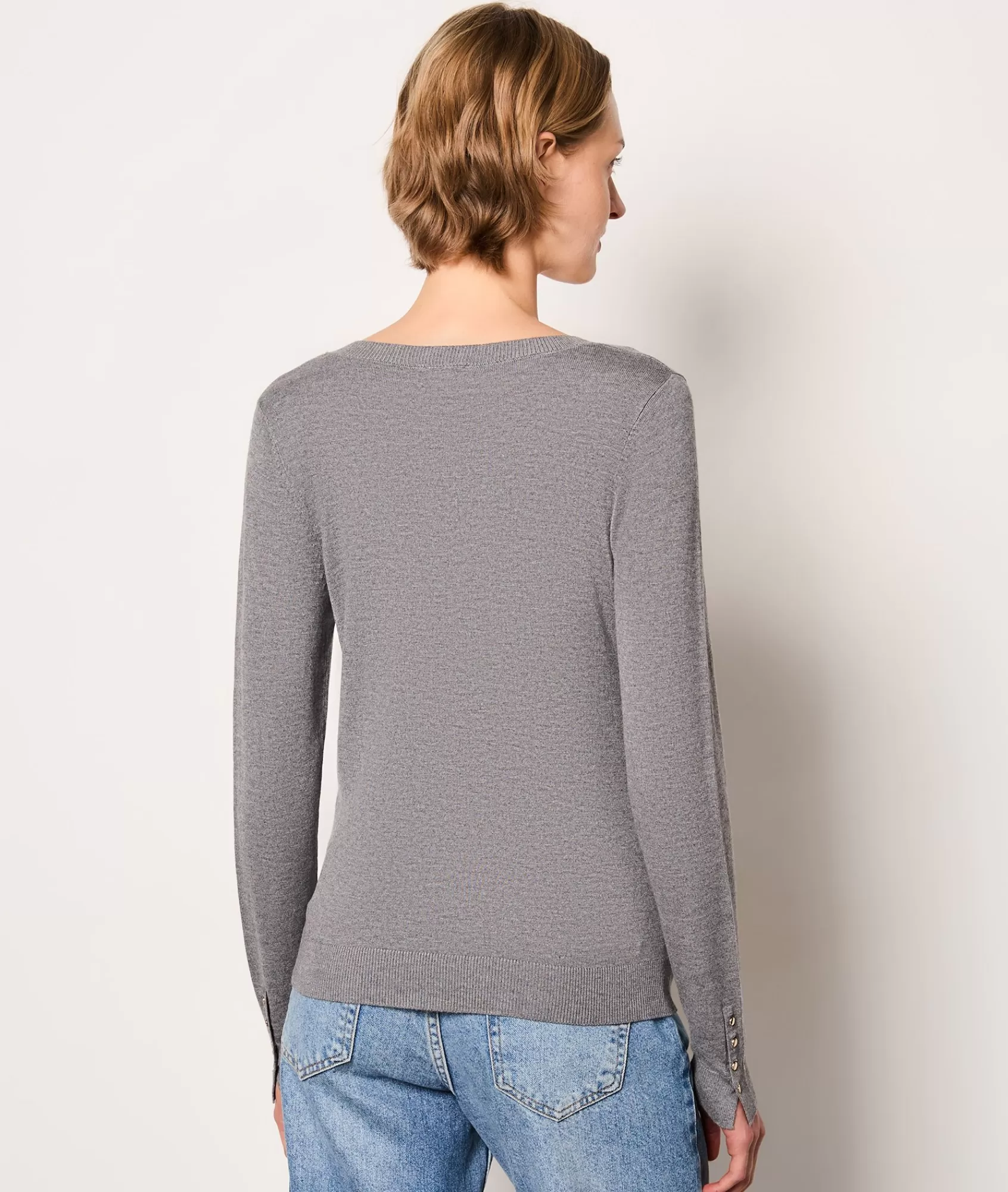 Etam Long Sleeves | V-necks>Long Sleeve V-Neck Sweater