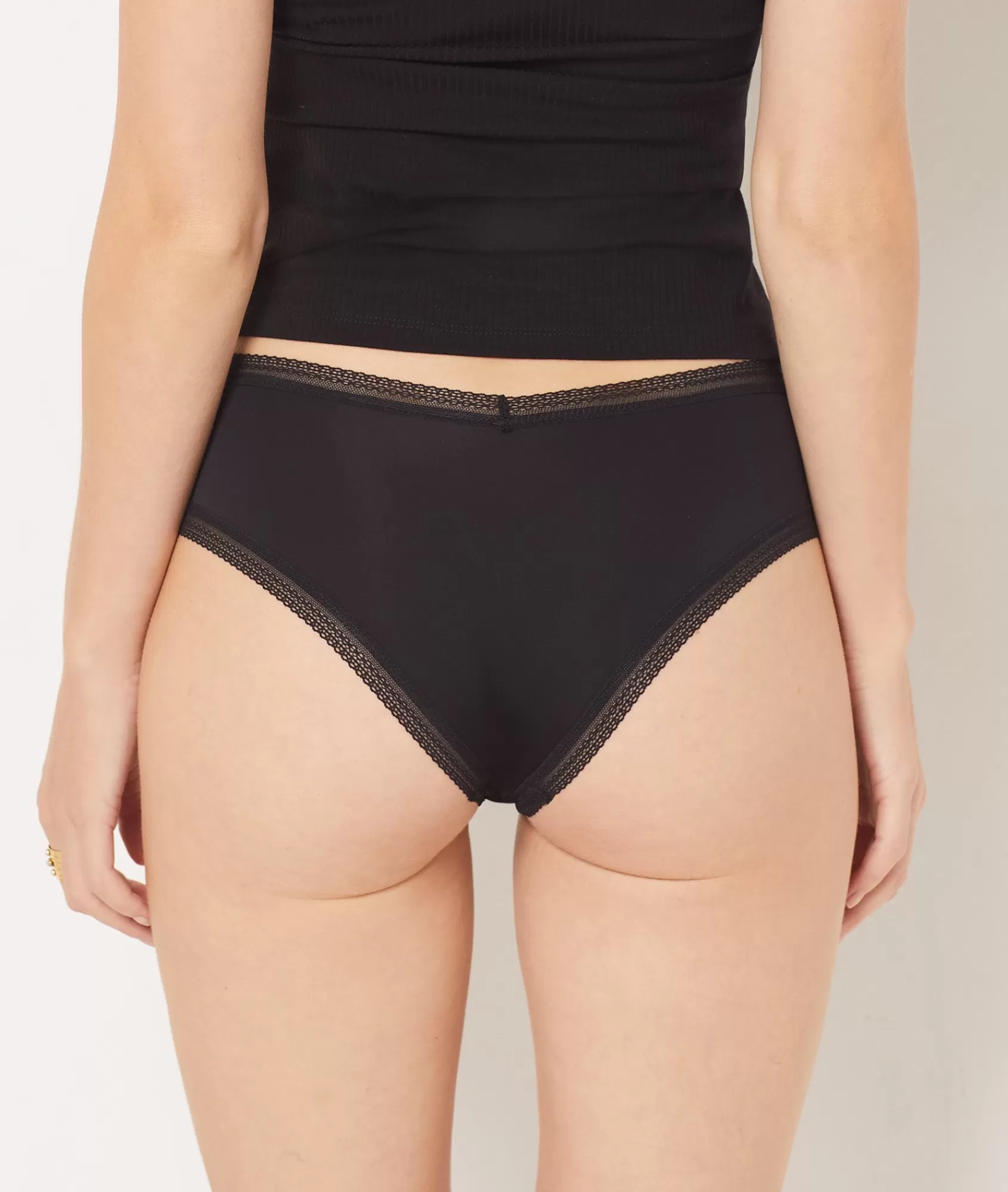 BOY Etam Boyshorts>Microfiber and Lace Boyshort