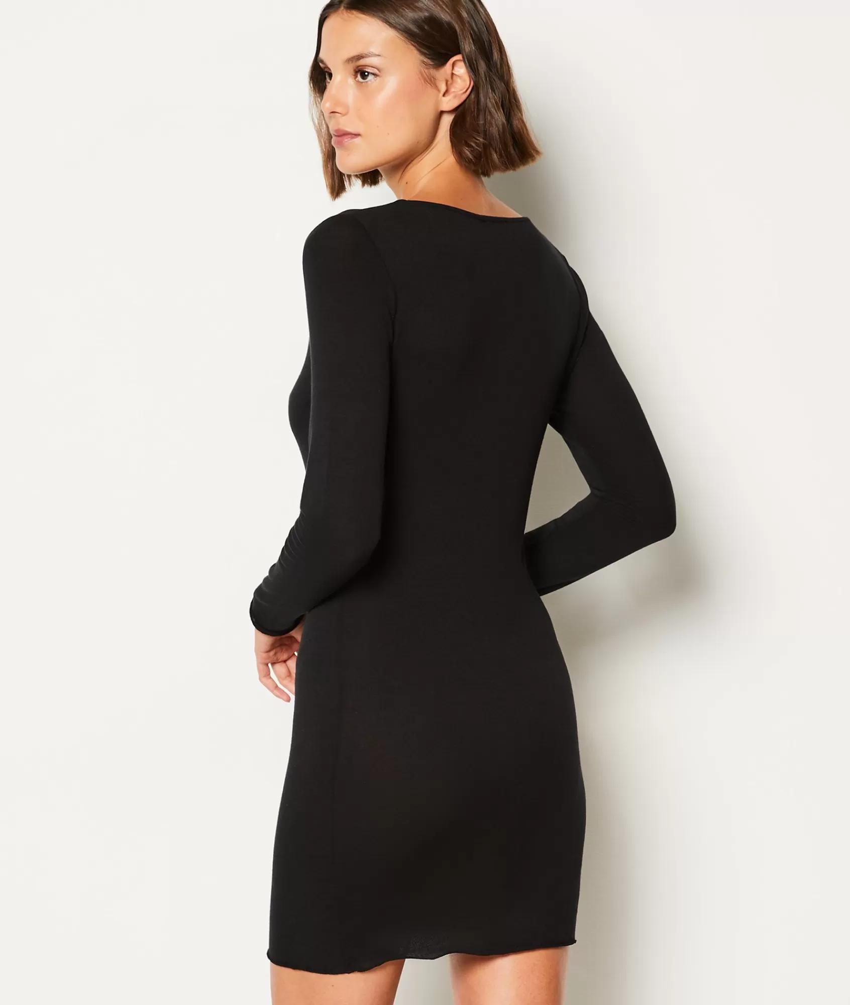 Etam Nightgowns>Nuisette manches longues avec cachemire en maille thermique