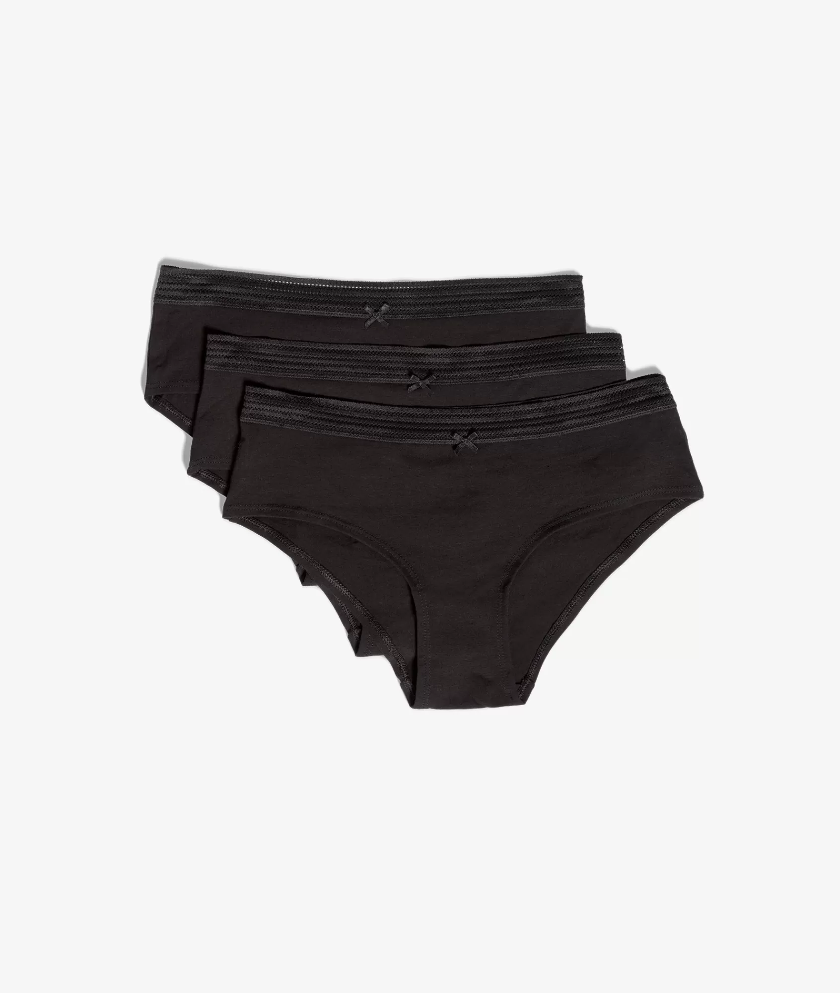 BOY Etam Multipack Briefs | Boyshorts>3-Pack of Organic Cotton & Lace Shorties