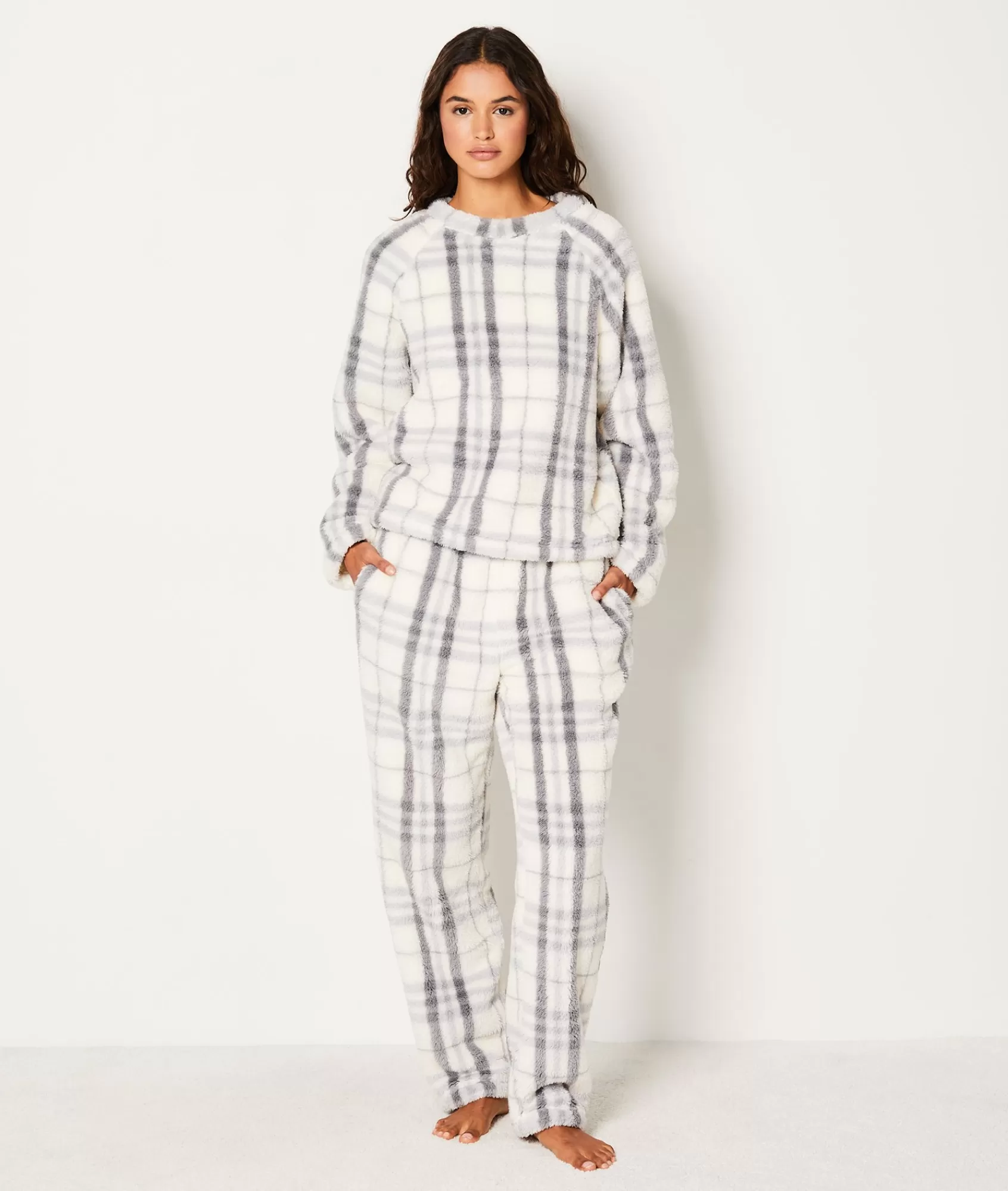 Etam Pyjama Bottoms>Pantalon de pyjama polaire à carreaux