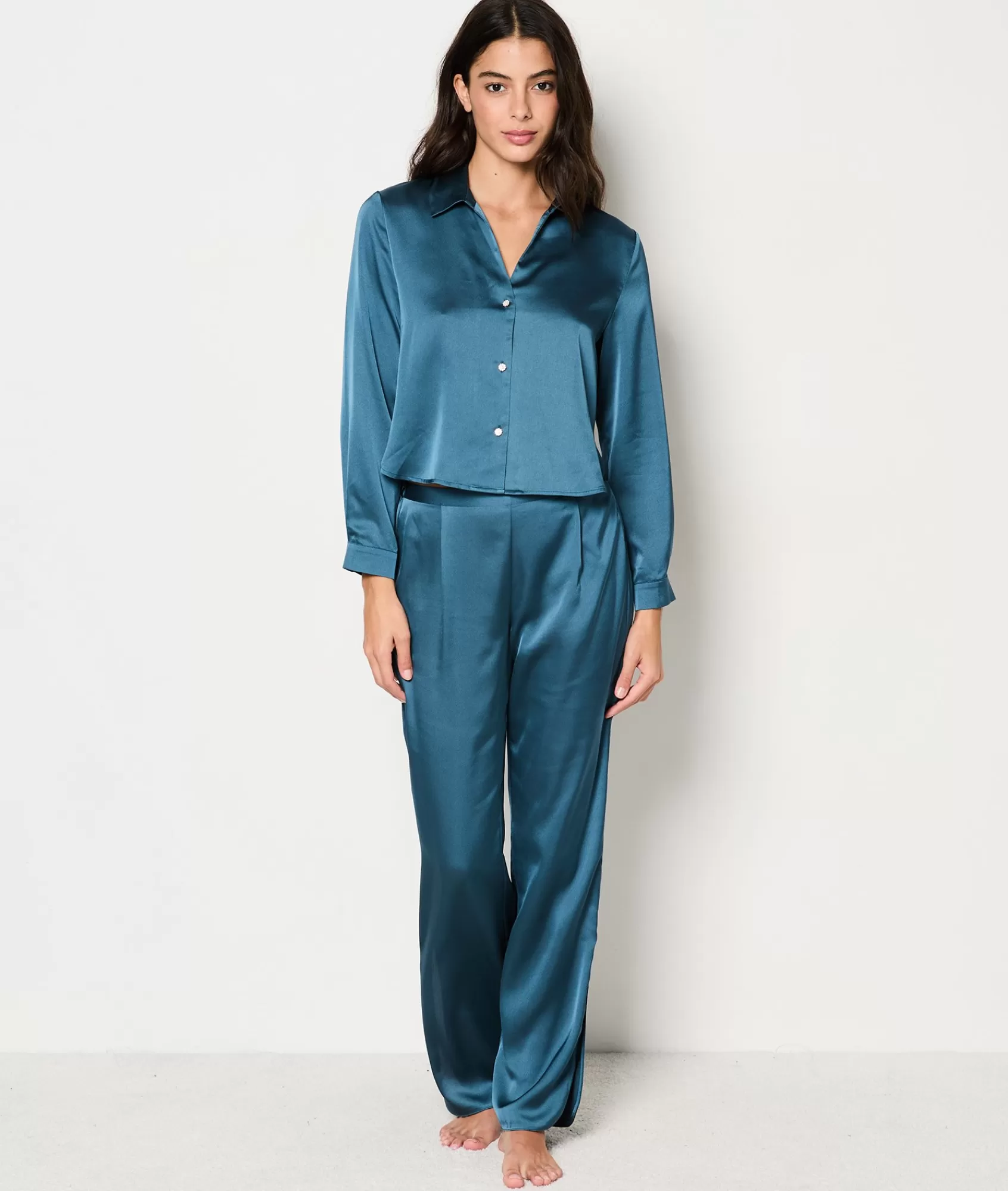 Etam Pyjama Bottoms>Pantalon de pyjama satiné