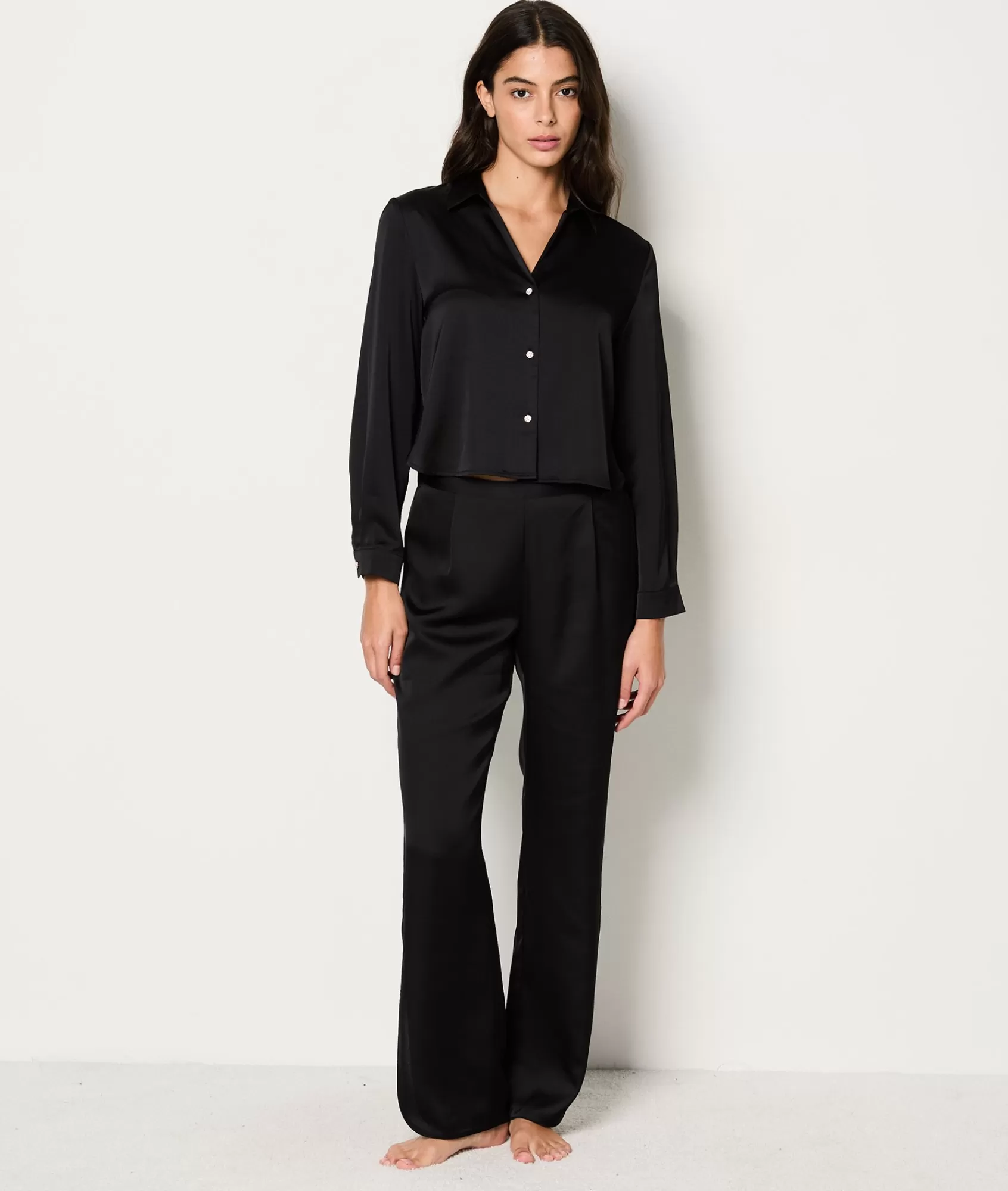Etam Pyjama Bottoms>Pantalon de pyjama satiné