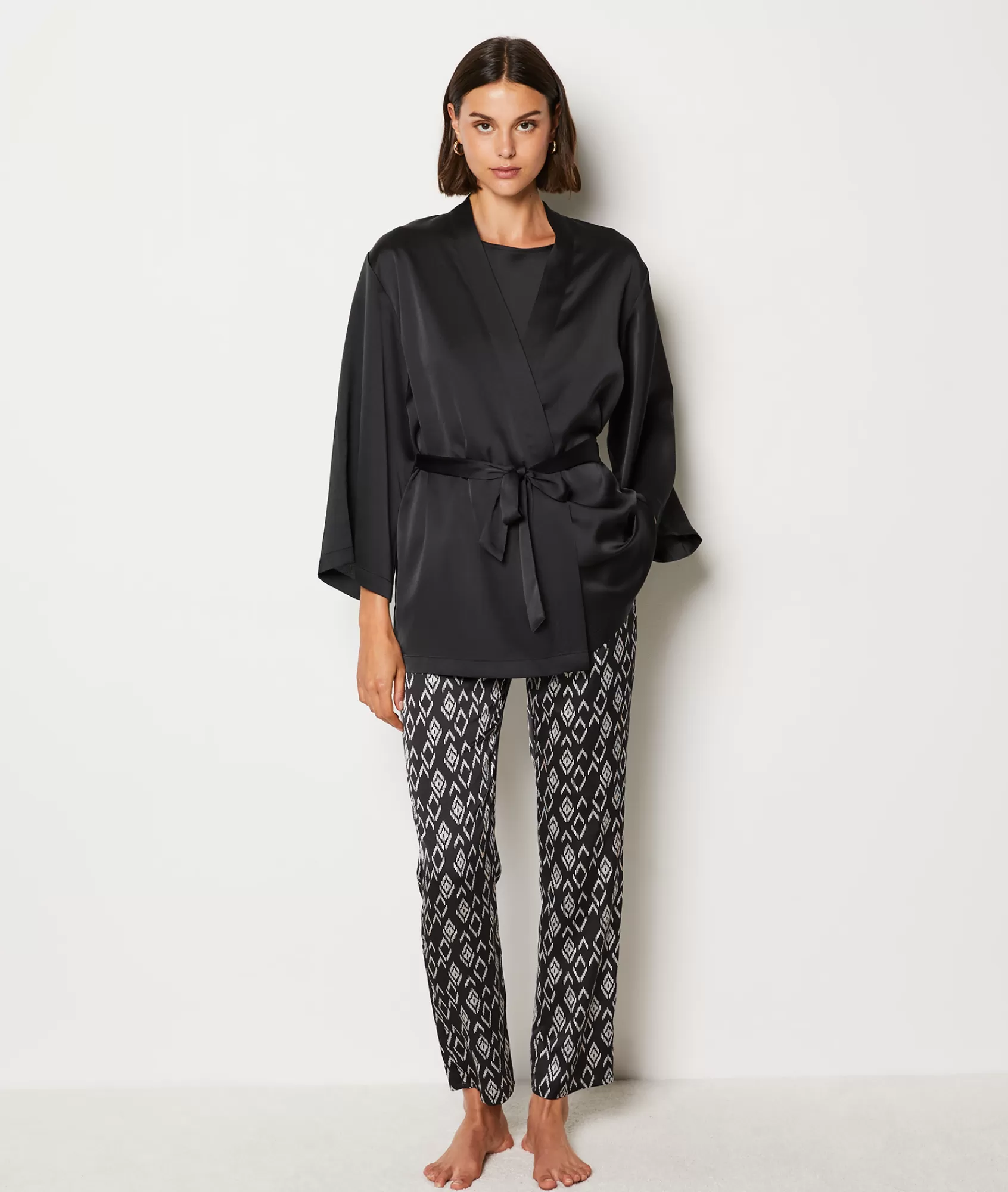 Etam 2 And 3-piece Pyjamas>3-Piece Satin Pyjamas