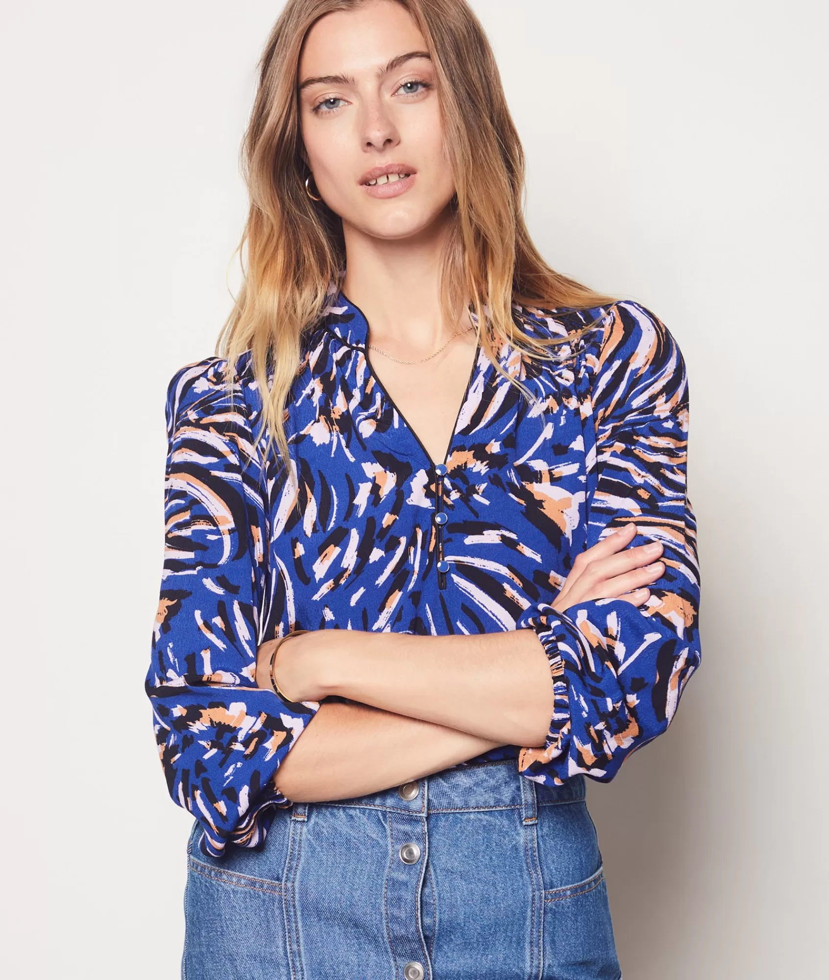 Etam Printed Blouses & Shirts | Flowy Shirts>Printed Blouse