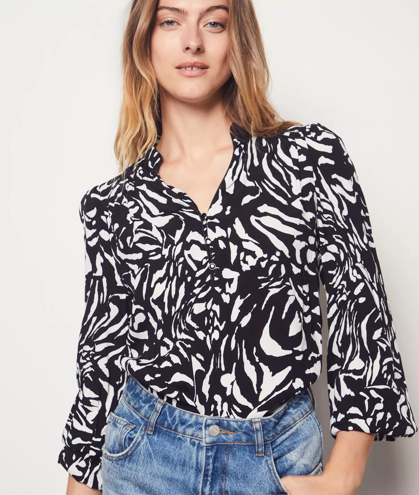 Etam Printed Blouses & Shirts | Flowy Shirts>Printed Blouse