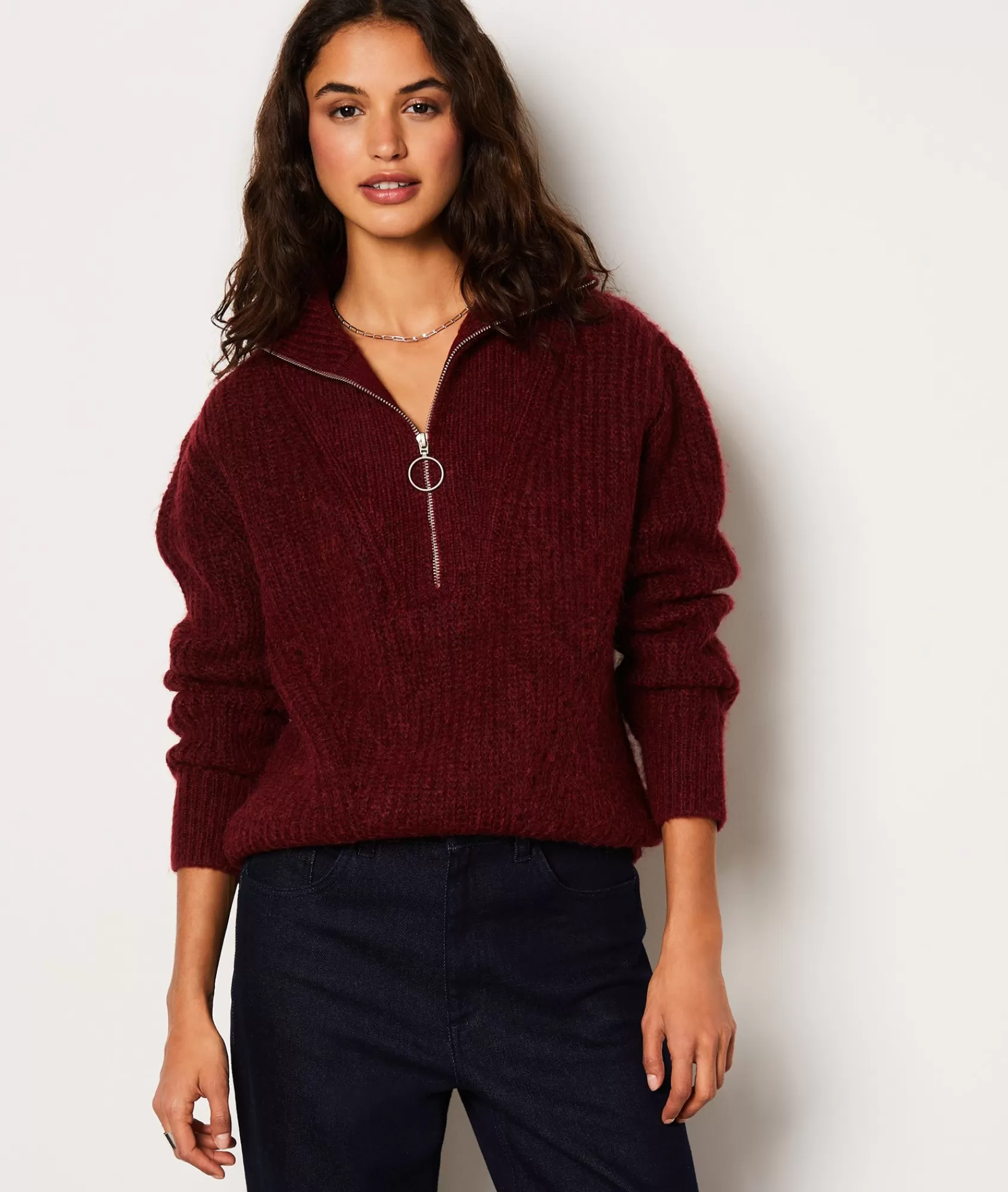 Etam Half-zip Collars>Pull col camionneur