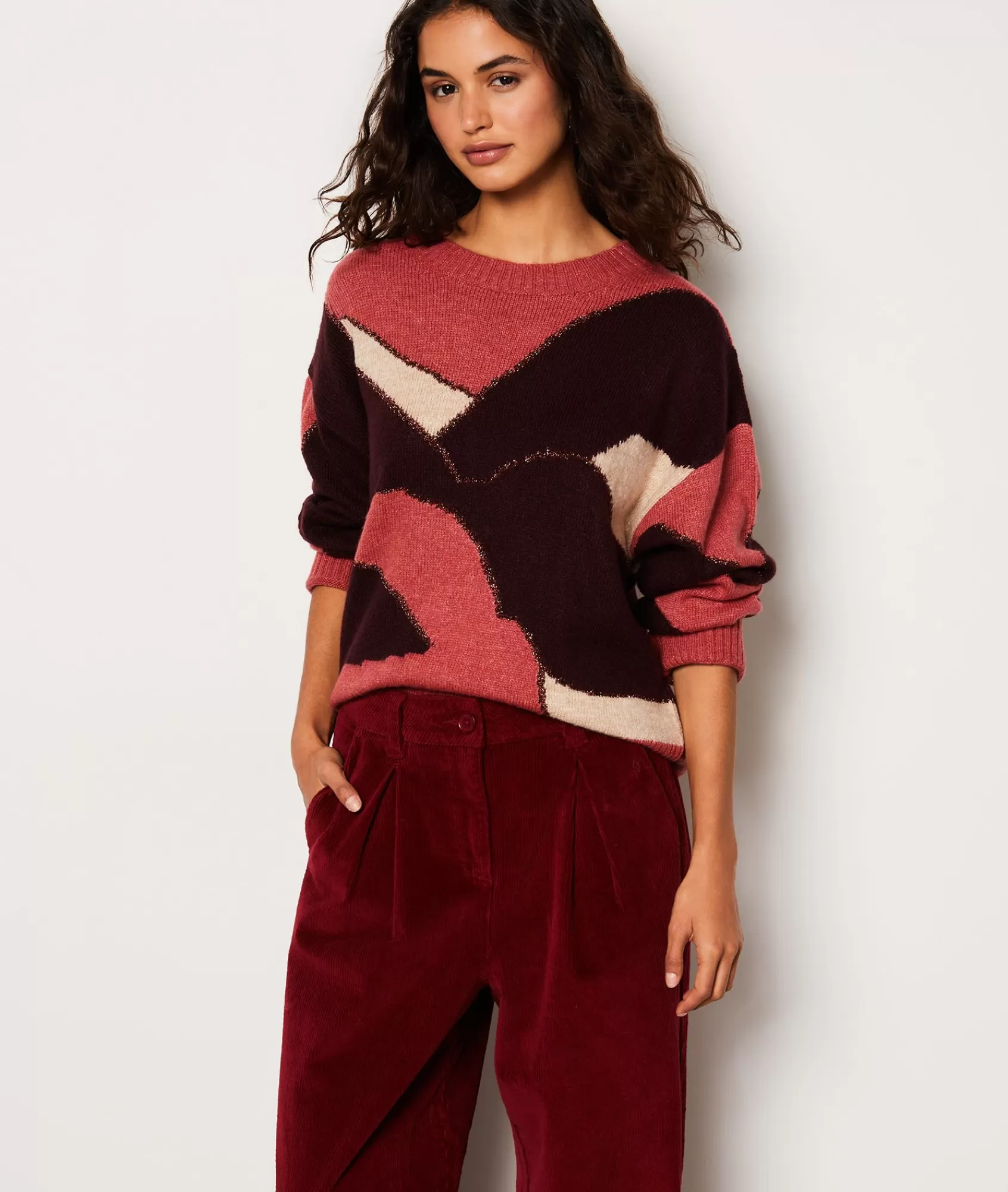 Etam Crewnecks>Pull col rond à motifs