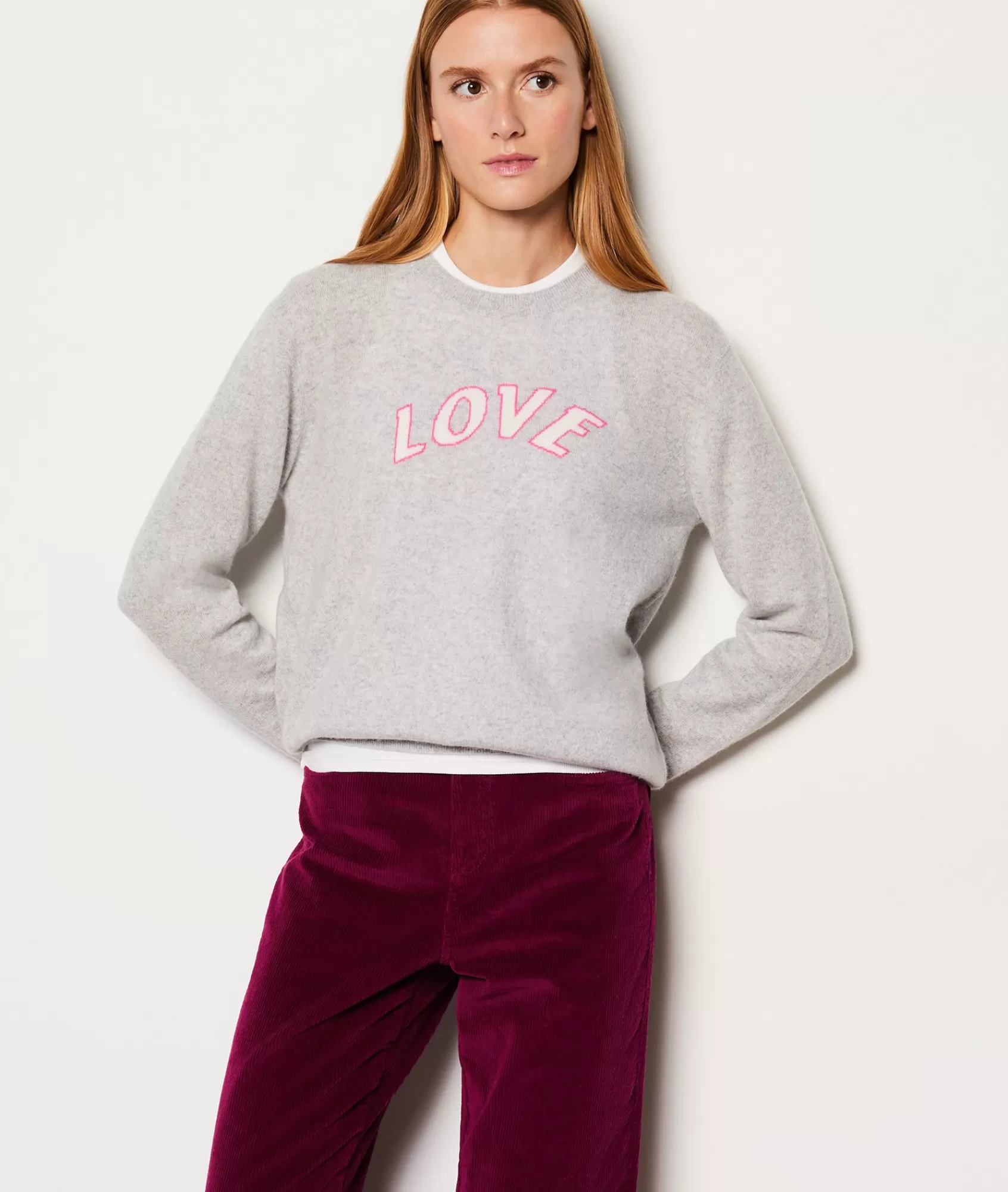 Etam Crewnecks>Pull col rond cachemire Love