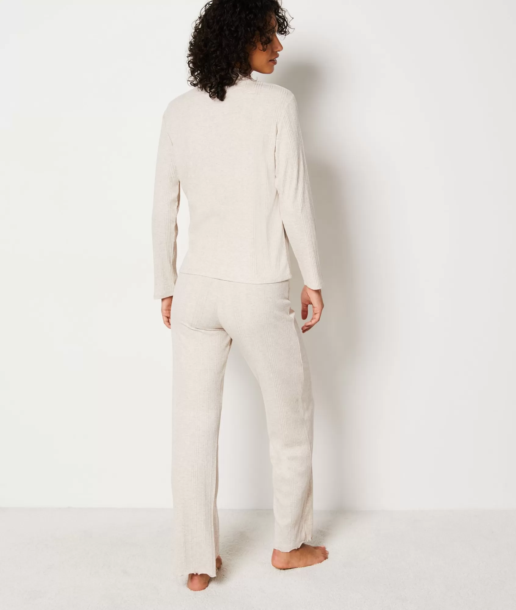 Etam Pyjama Bottoms>Ribbed Pyjama Bottoms