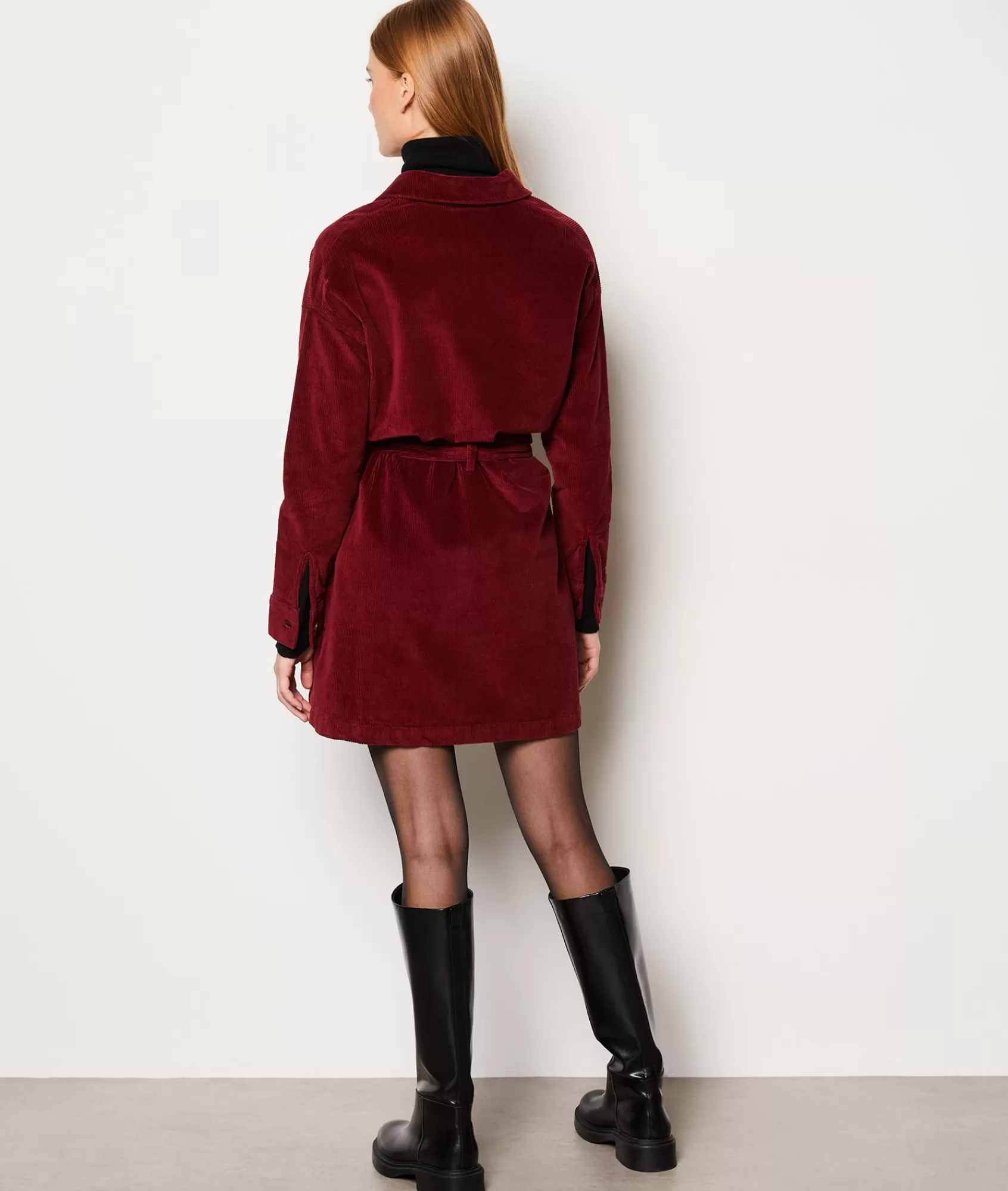 Etam Mini Dresses>Robe courte côtelée en coton