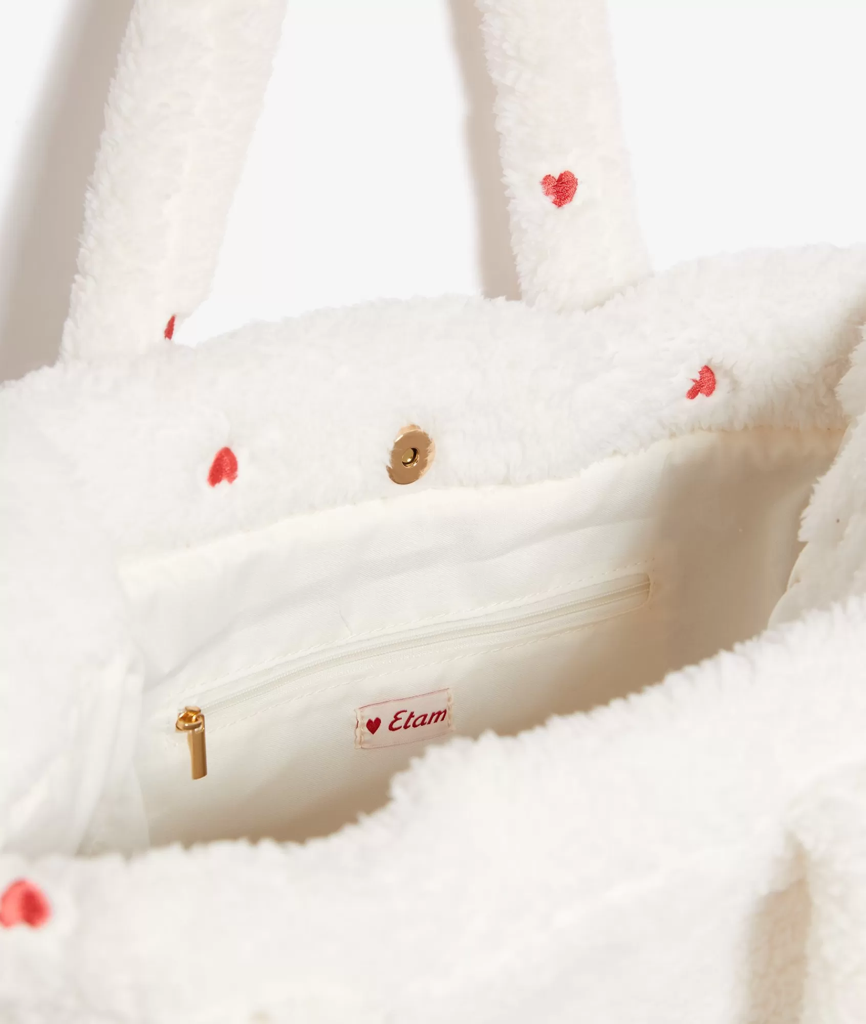 Etam Accessories>Sac en polaire cœur