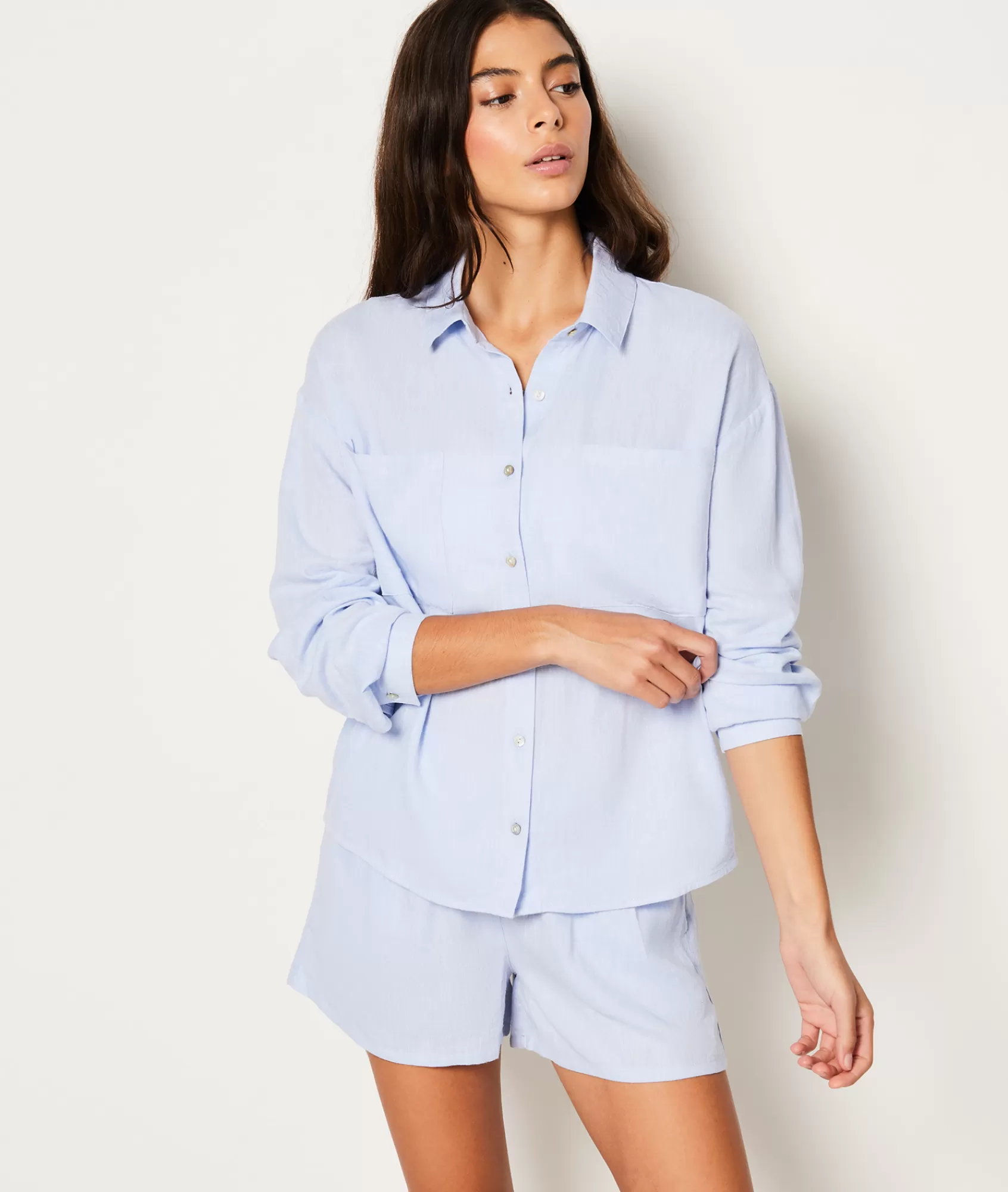 Etam Pyjama Bottoms>Short de pyjama en lin