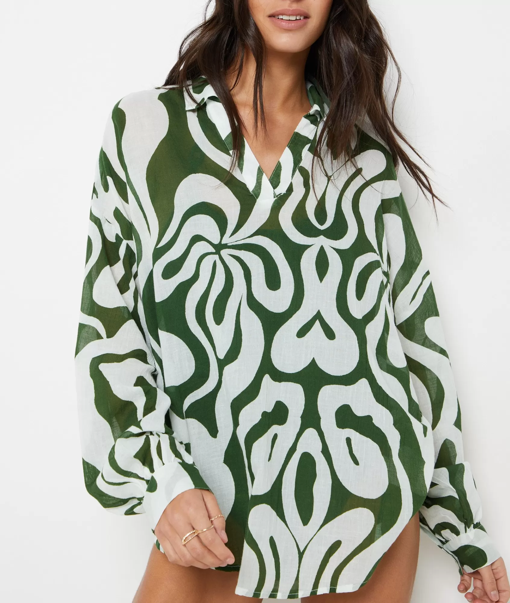 Etam Dresses & Cover-ups | Printed Swimwear>Short Patterned Tunic
