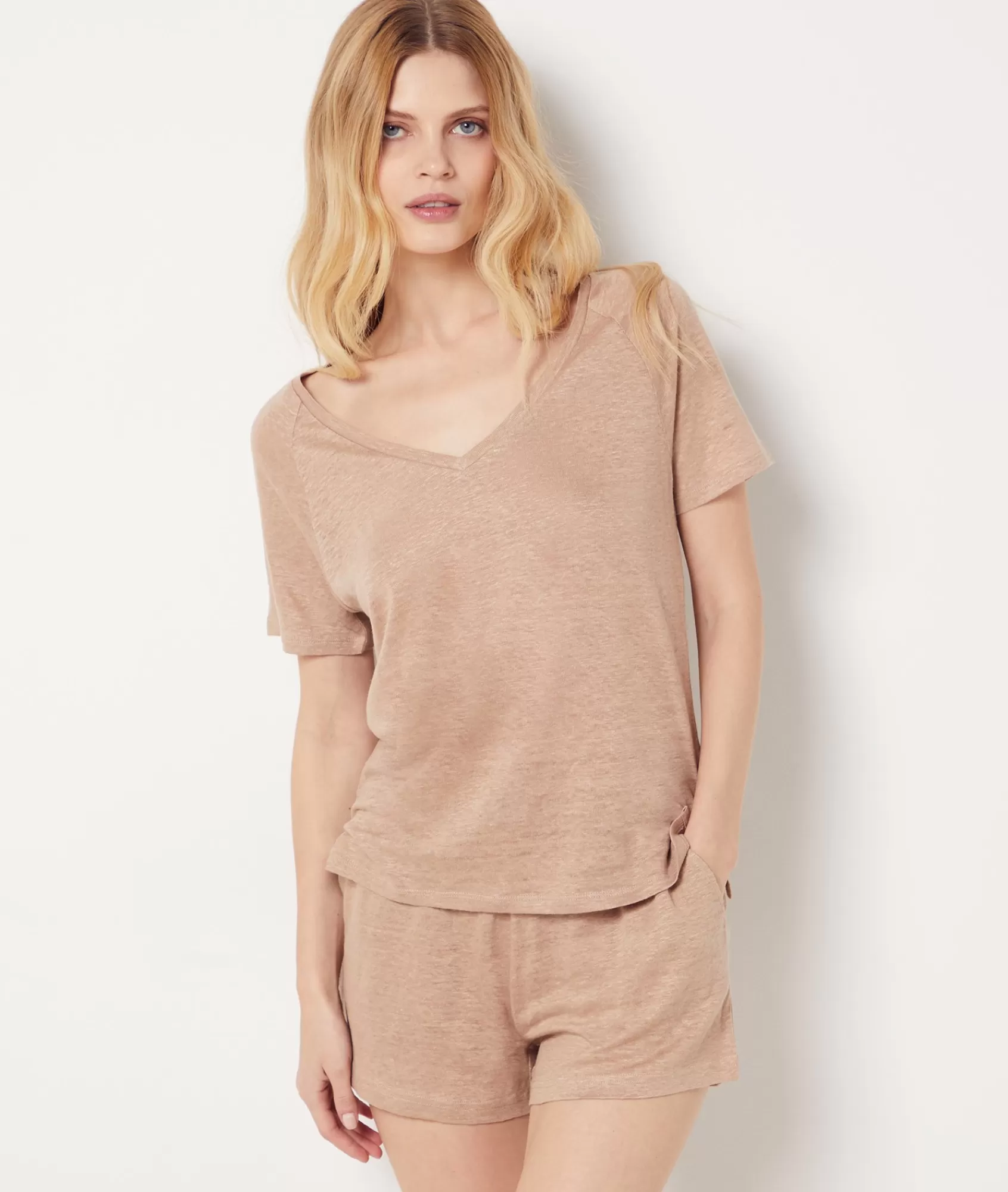 Etam Pyjama Bottoms>Shorts 100% Linen