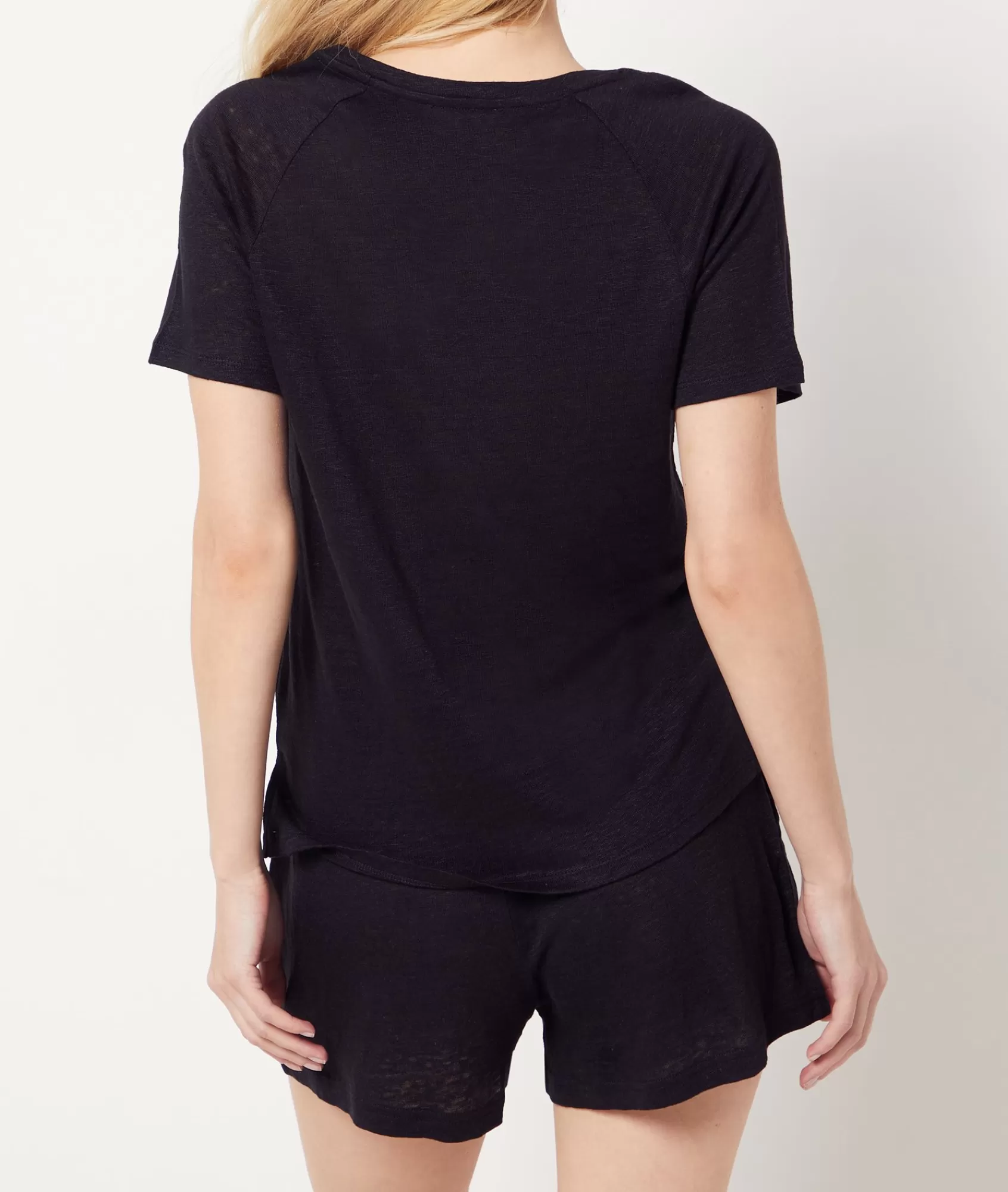 Etam Pyjama Tops>Short-sleeved T-shirt 100% linen