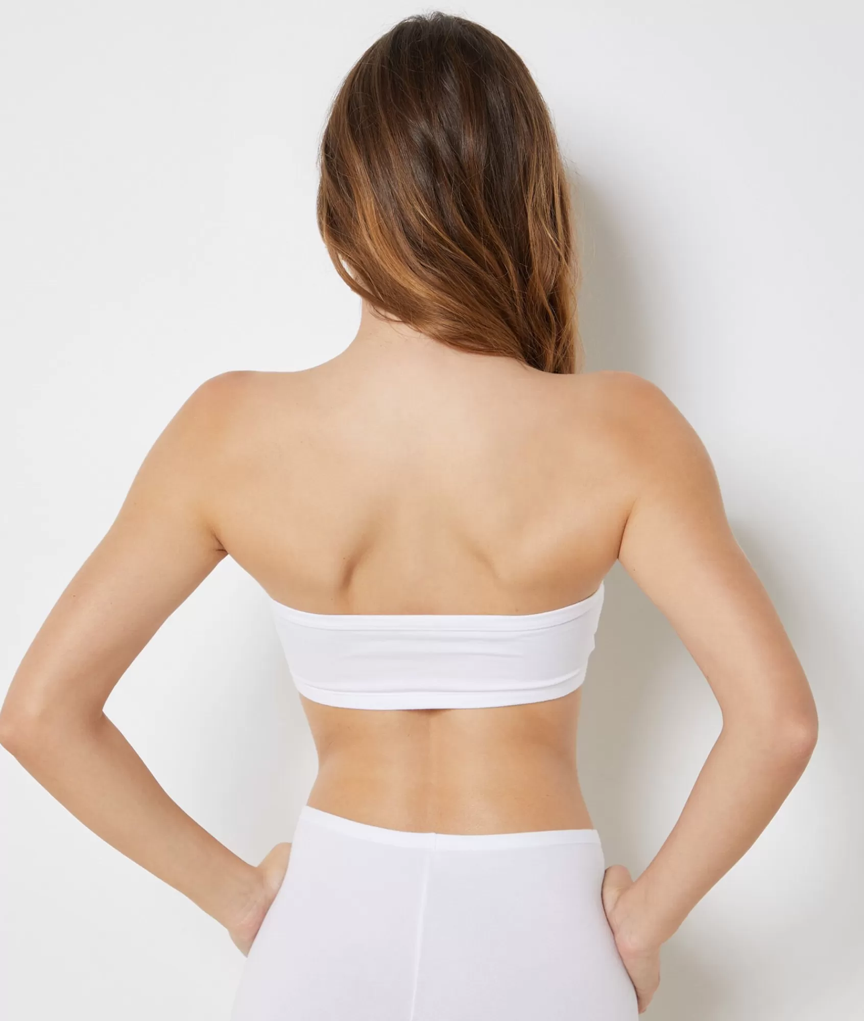 Etam Bandeau Bras | Wireless Bras>Strapless Wireless Stretchy Organic Cotton Bra
