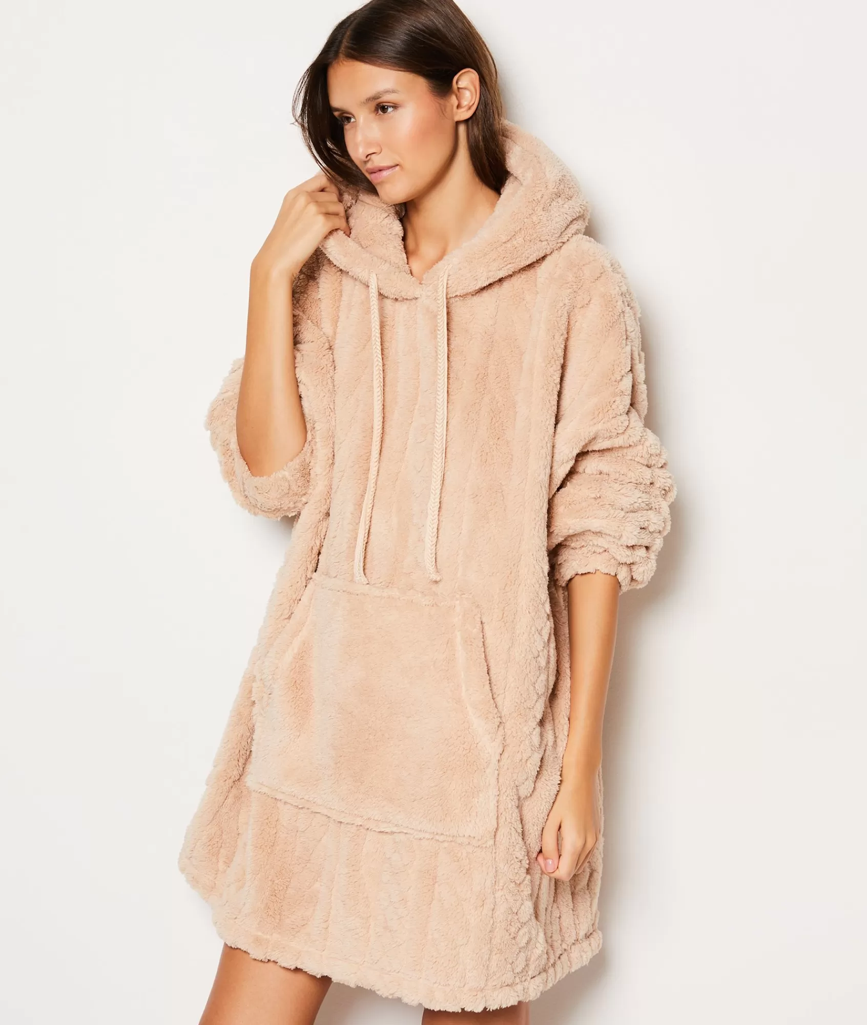 Etam Pyjama Ponchos, Sweatshirts & Jackets | Pyjama Tops>Sweat à capuche polaire
