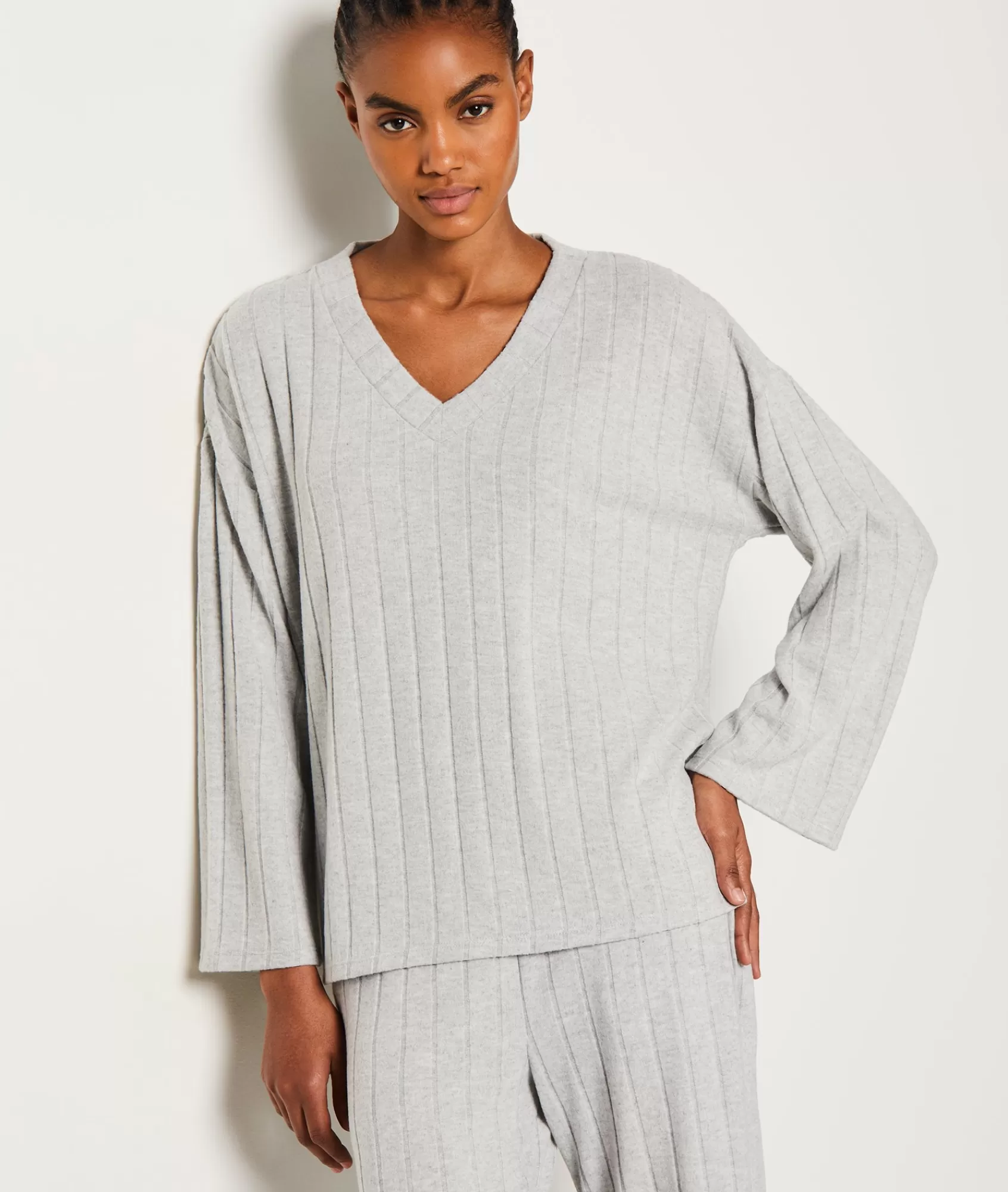 Etam Loungewear | Pyjama Ponchos, Sweatshirts & Jackets>Sweat de pyjama côtelé