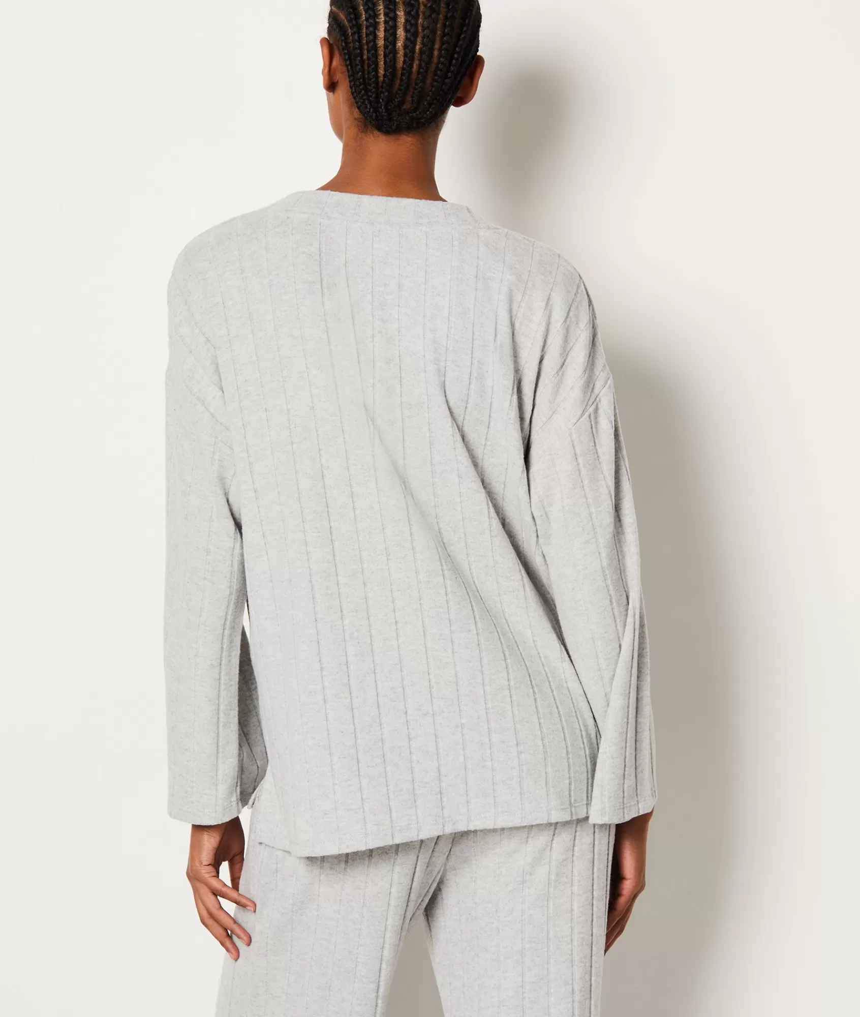 Etam Loungewear | Pyjama Ponchos, Sweatshirts & Jackets>Sweat de pyjama côtelé