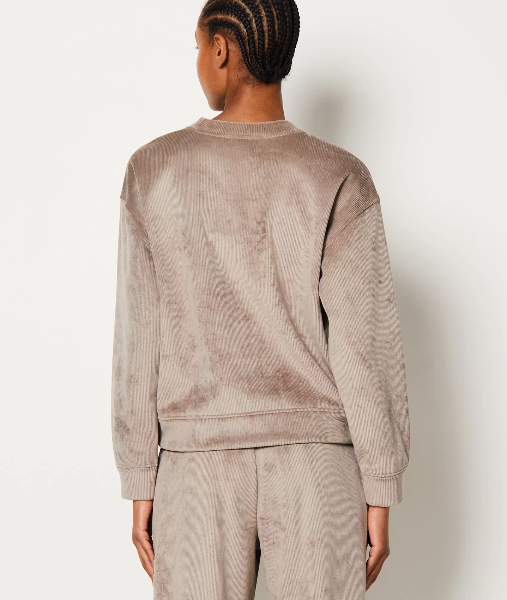 Etam Loungewear | Pyjama Ponchos, Sweatshirts & Jackets>Sweat de pyjama côtelé