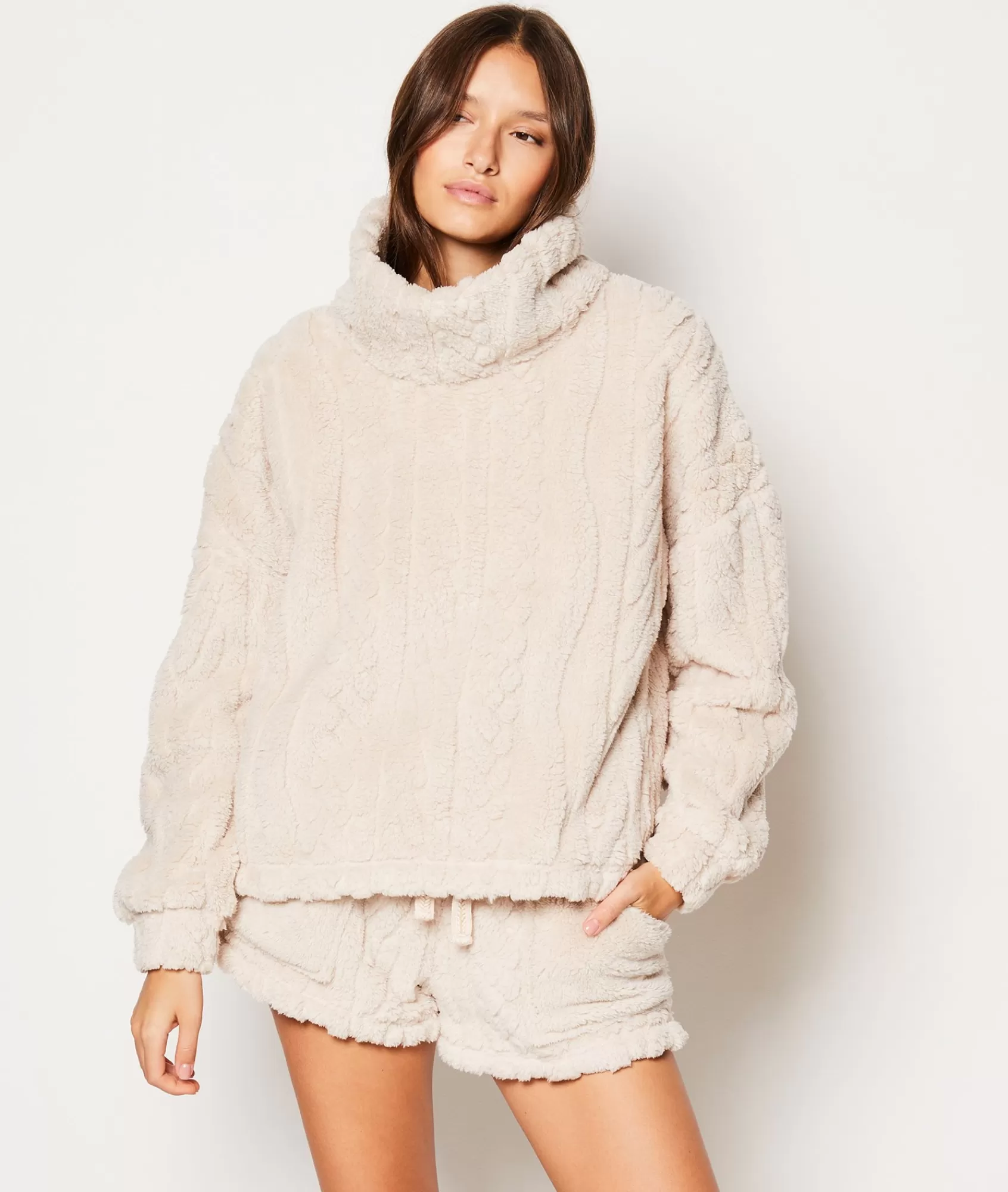 Etam Pyjama Ponchos, Sweatshirts & Jackets | Pyjama Tops>Sweat de pyjama polaire
