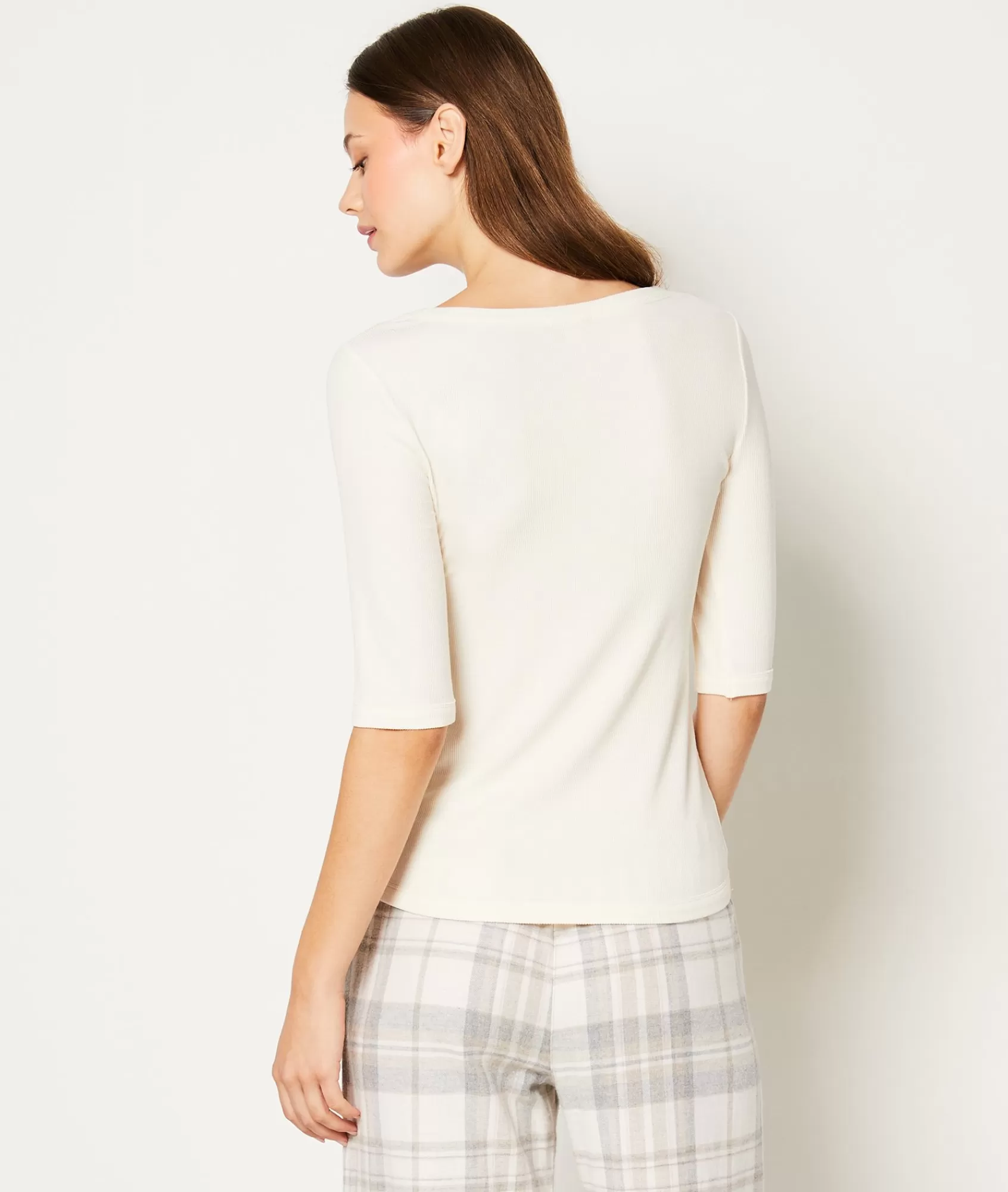 Etam Loungewear | Pyjama Tops>Three-Quarter Sleeve Pyjama Top
