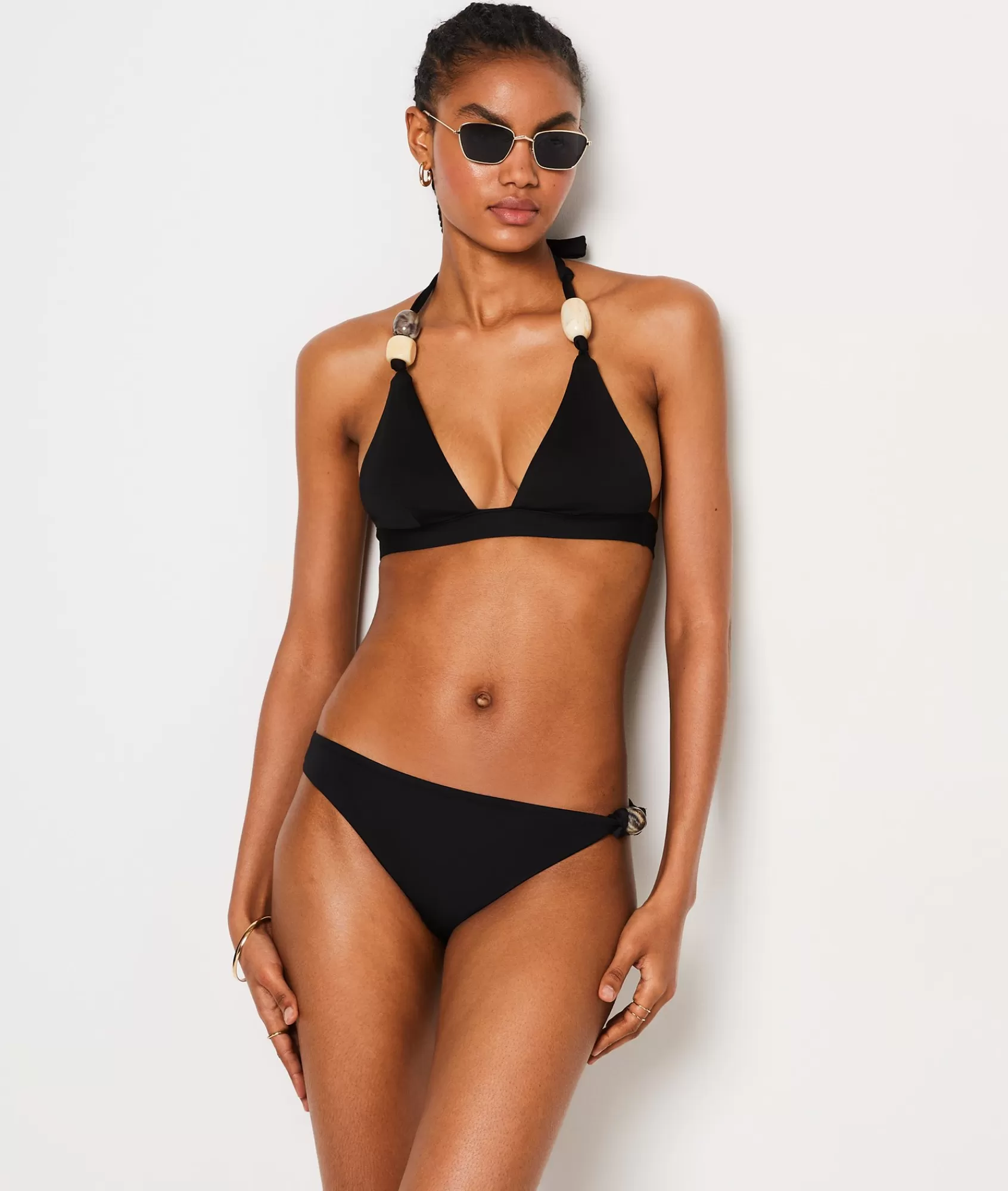 Etam Triangle Tops | Fancy Swimwear>Triangle Beaded Detail Bikini Top