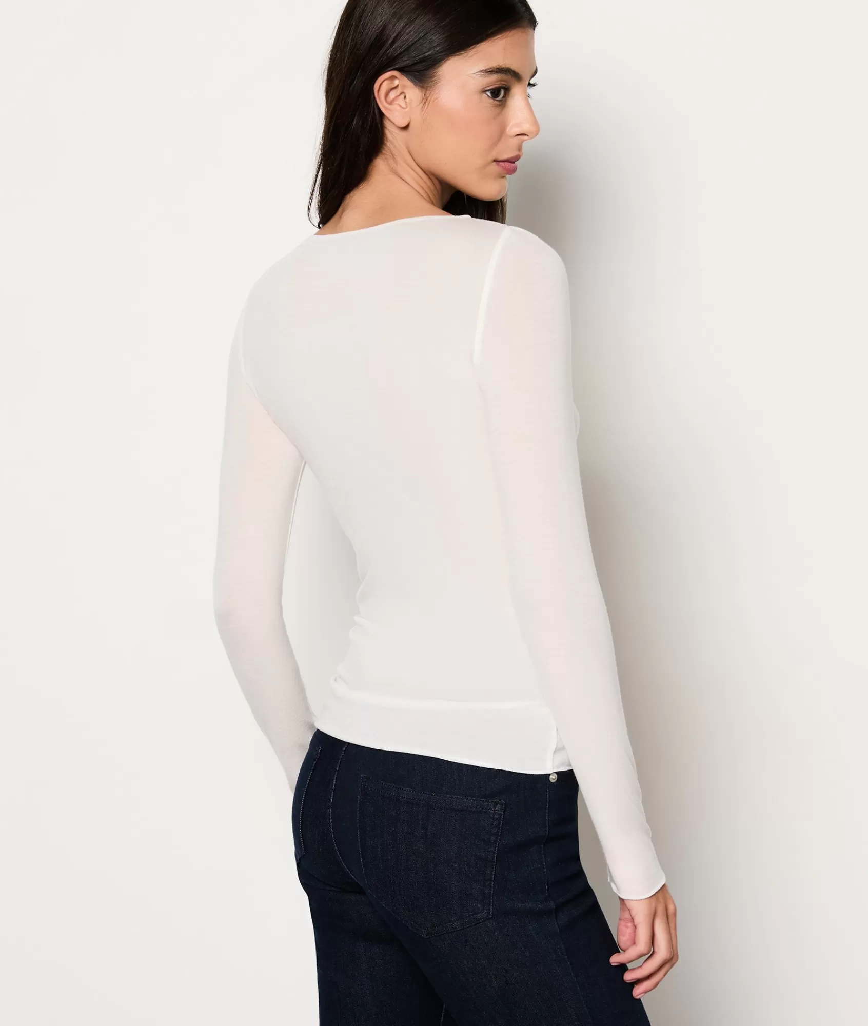Etam Pyjama Tops>T-shirt manches longues col bateau avec cachemire en maille thermique