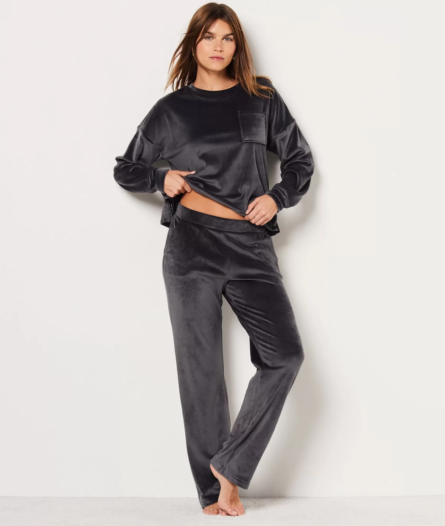 Etam Loungewear | Pyjama Bottoms>Velvet Pyjama Trousers